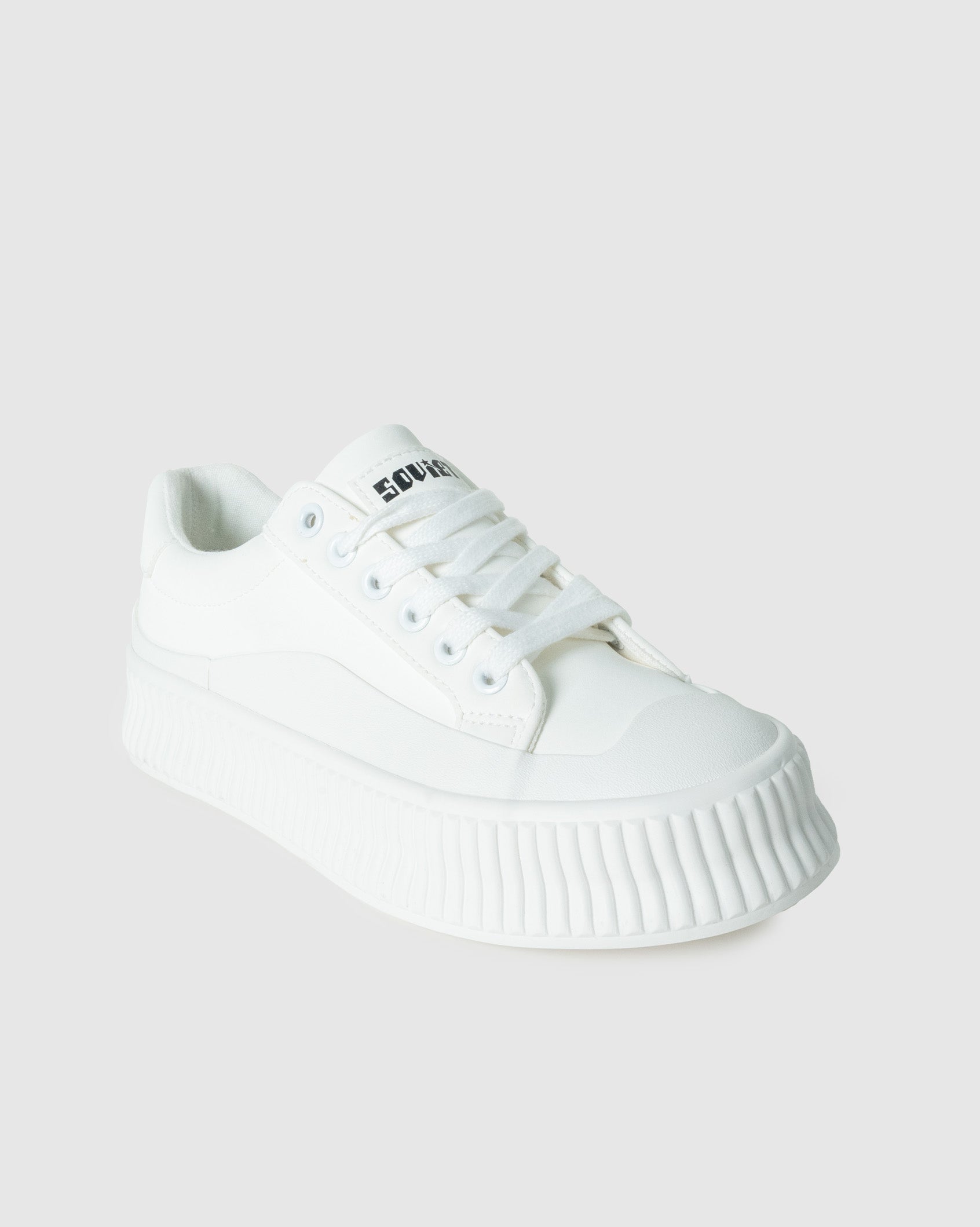 Ladies Rome - Chunky Ribbed Rubber Sole Sneaker