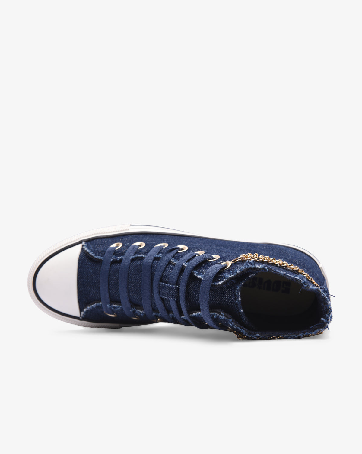 Ladies Viper - Hi Cut Denim Chain Sneaker