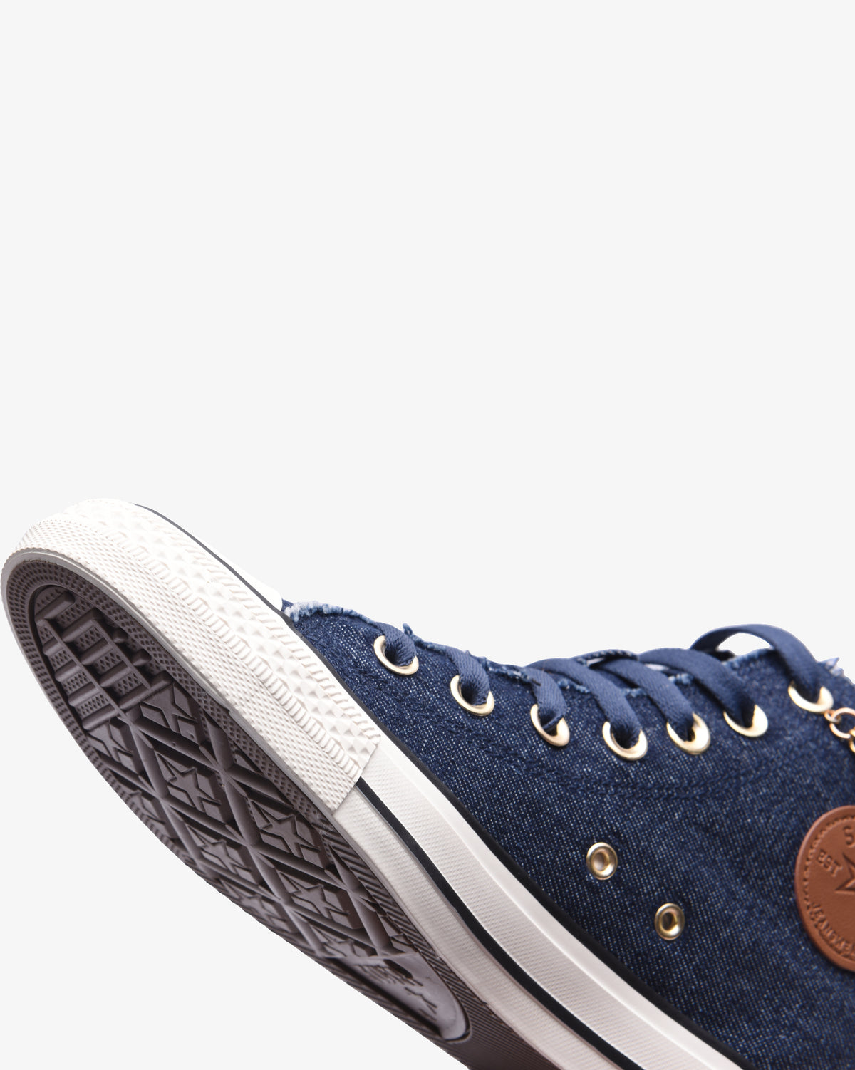 Ladies Viper - Hi Cut Denim Chain Sneaker