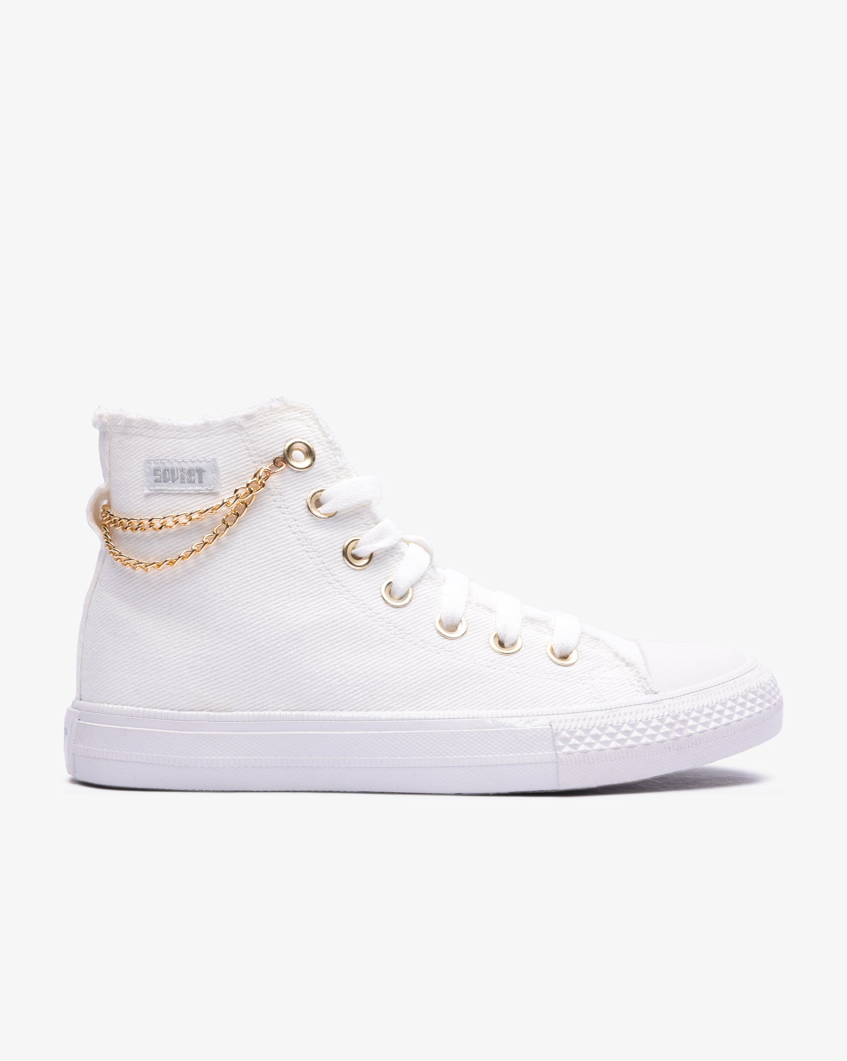 Ladies Viper - Hi Cut Denim Chain Sneaker