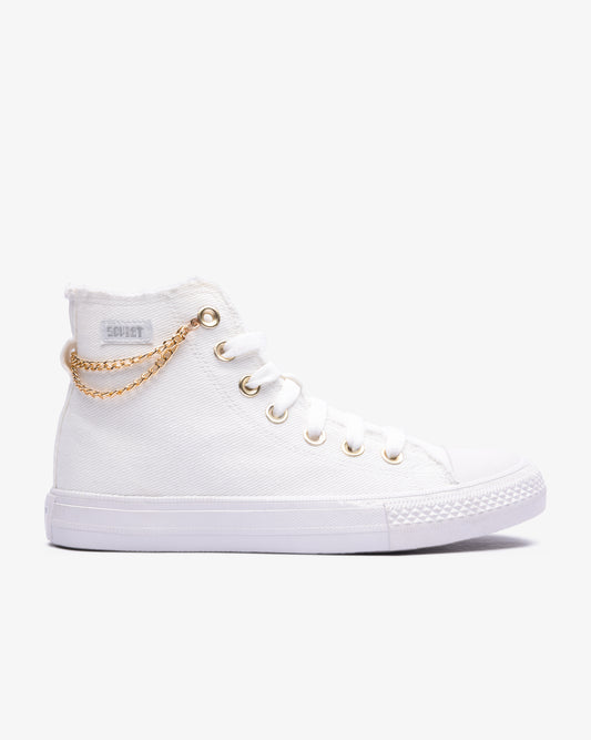 Ladies Viper - Hi Cut Denim Chain Sneaker