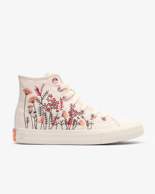 Ladies Viper Floral - Hi Cut Canvas