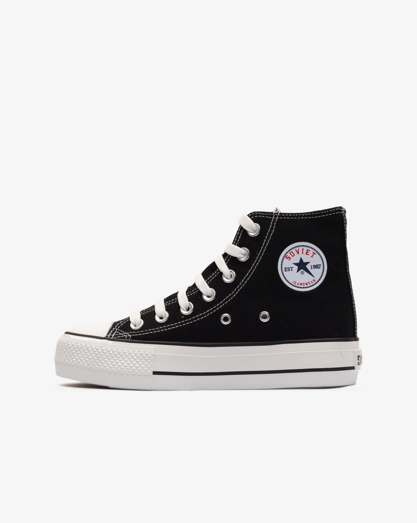 Ladies Viper Platform S26 - Vulcanized Hi Cut Canvas 4cm Platform