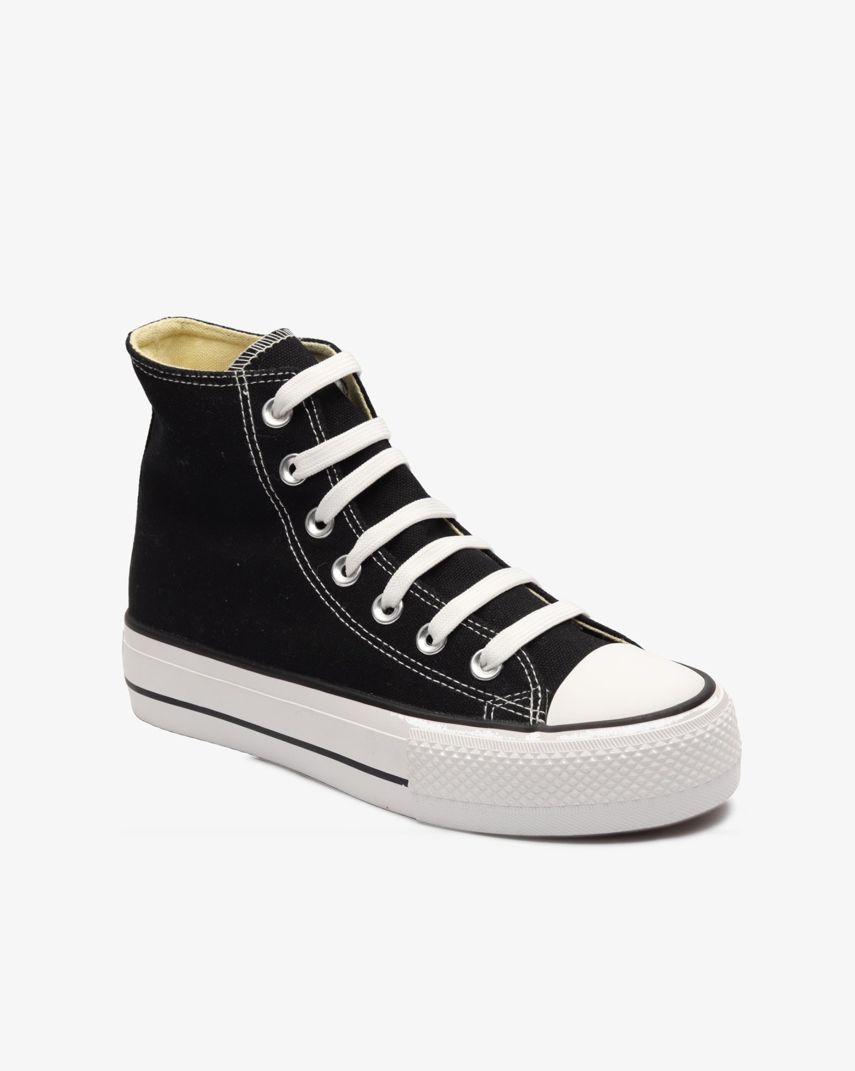 Ladies Viper Platform S26 - Vulcanized Hi Cut Canvas 4cm Platform