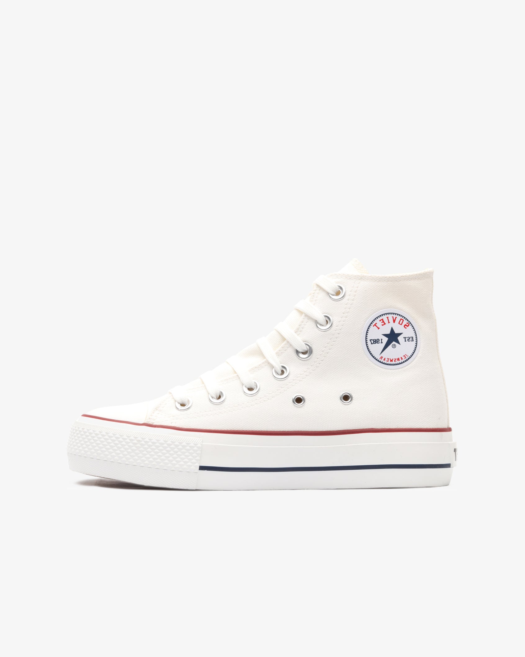 Ladies Viper Platform S26 - Vulcanized Hi Cut Canvas 4cm Platform