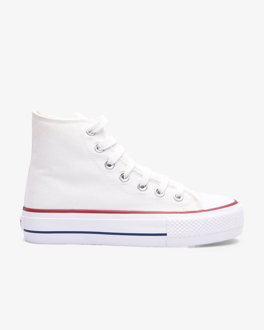 Ladies Viper Platform S26 - Vulcanized Hi Cut Canvas 4cm Platform