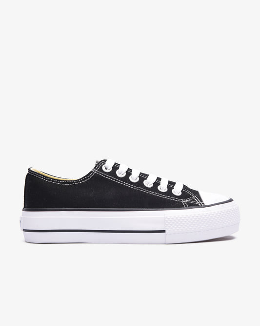 Ladies Viper Platform S26 - Vulcanized Low Cut Canvas 4cm Platform
