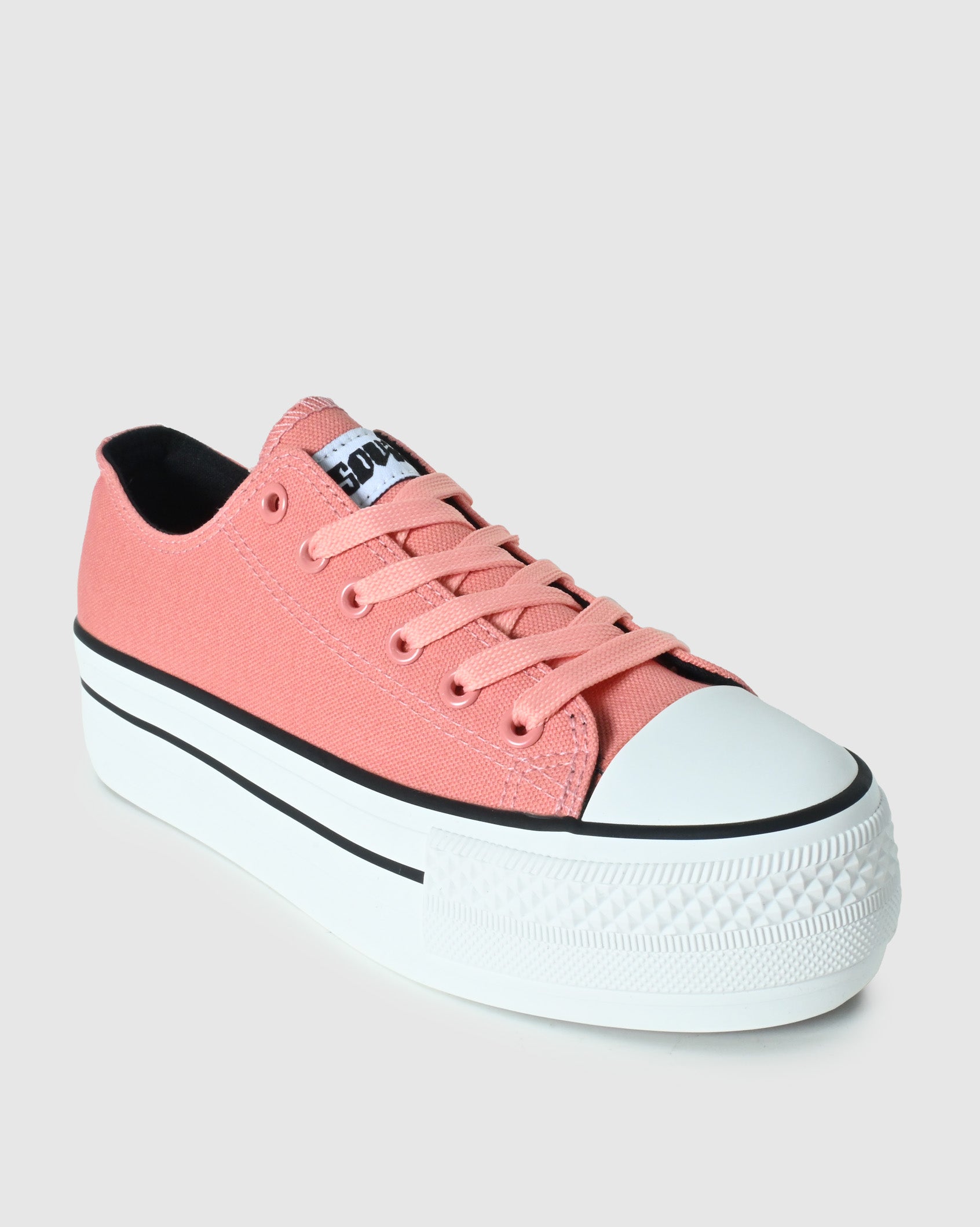 Ladies Viper - Low Cut Canvas Platform Sneaker