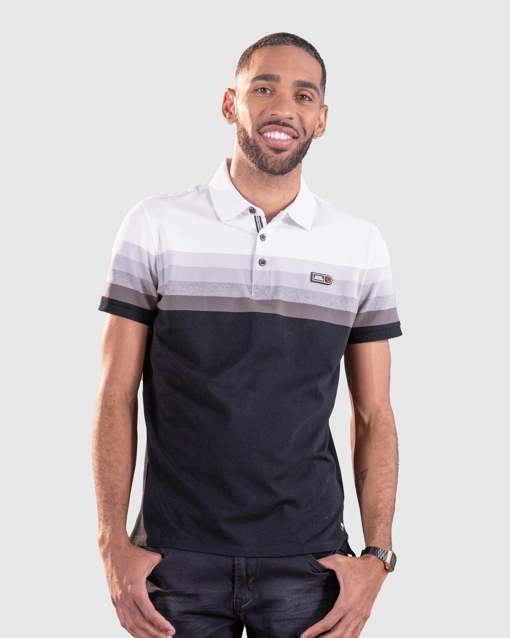 Mens Amaze - Striped Golfer