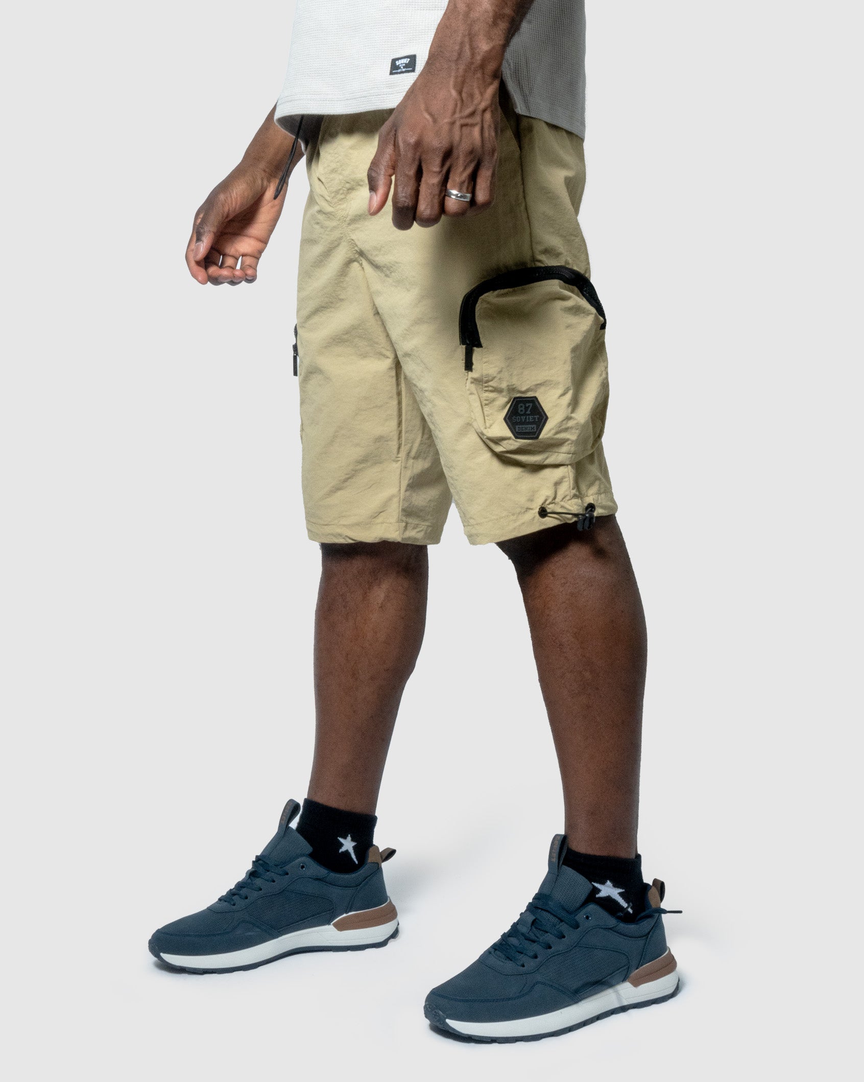 Mens Baraka - Nylon Track Shorts