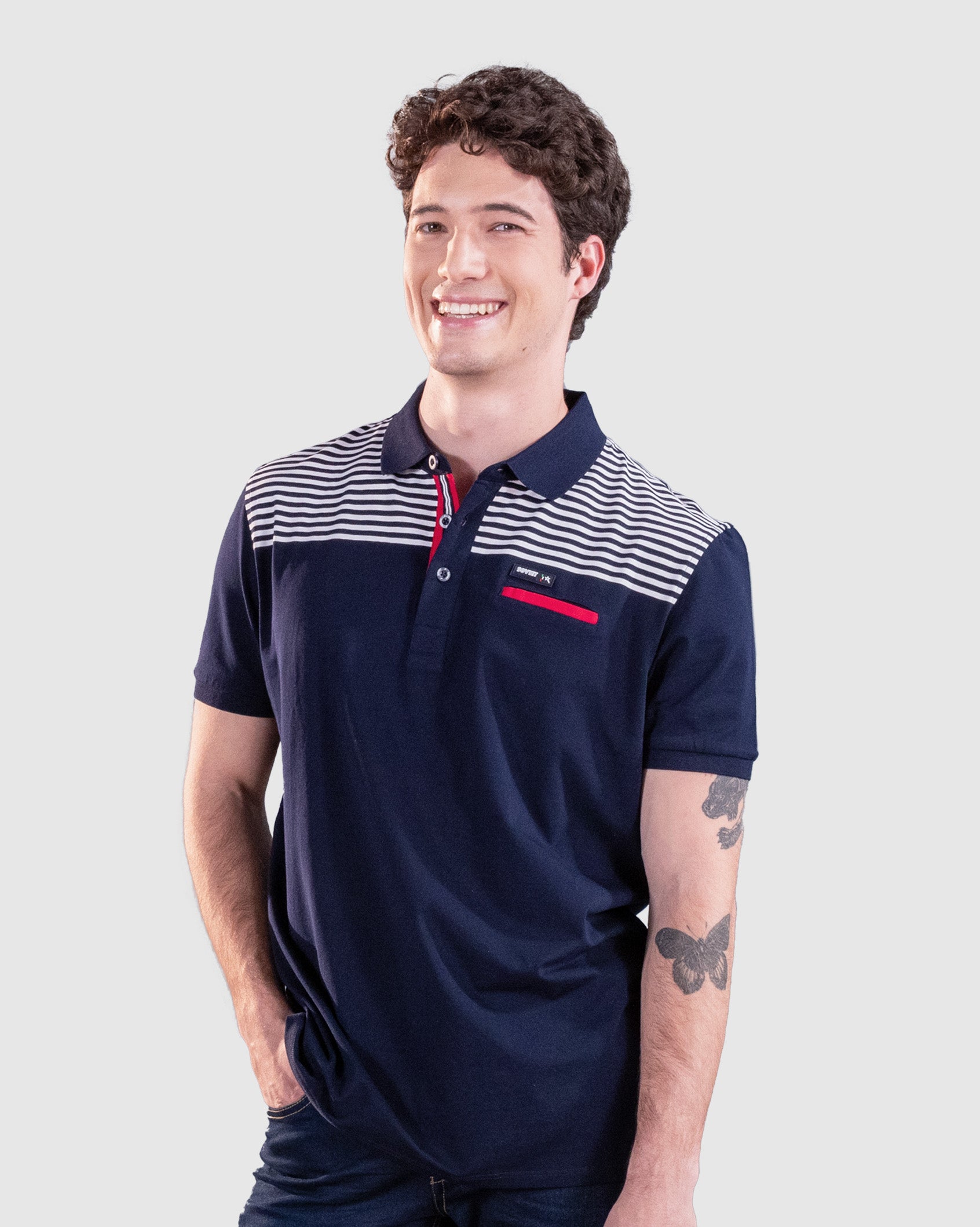 Mens Battle - Striped Golfer