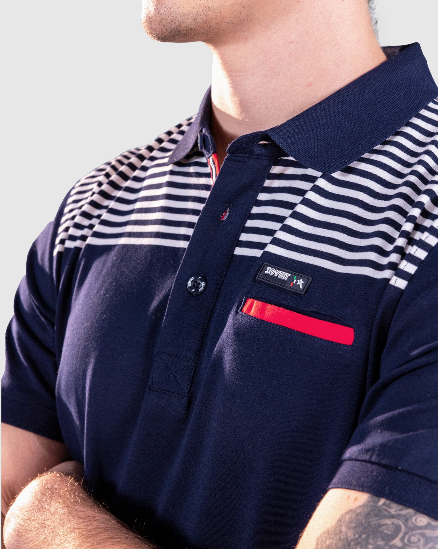 Mens Battle - Striped Golfer