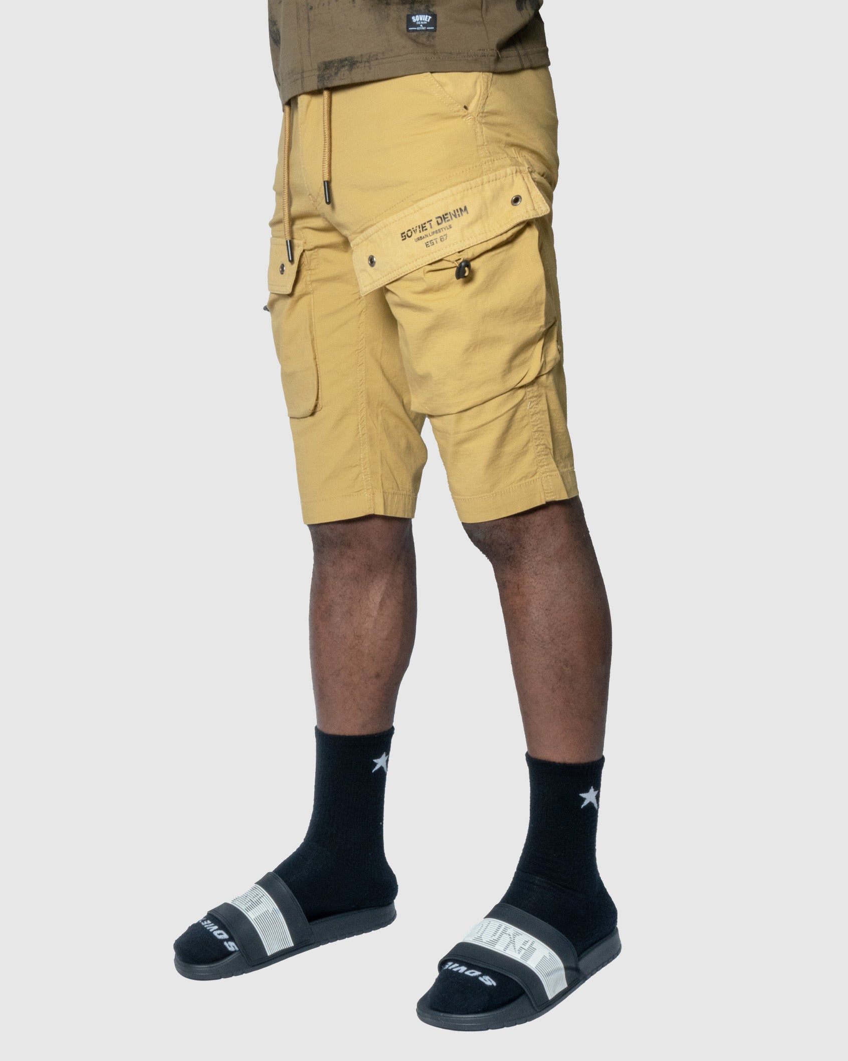 Mens Caution - Cargo Shorts