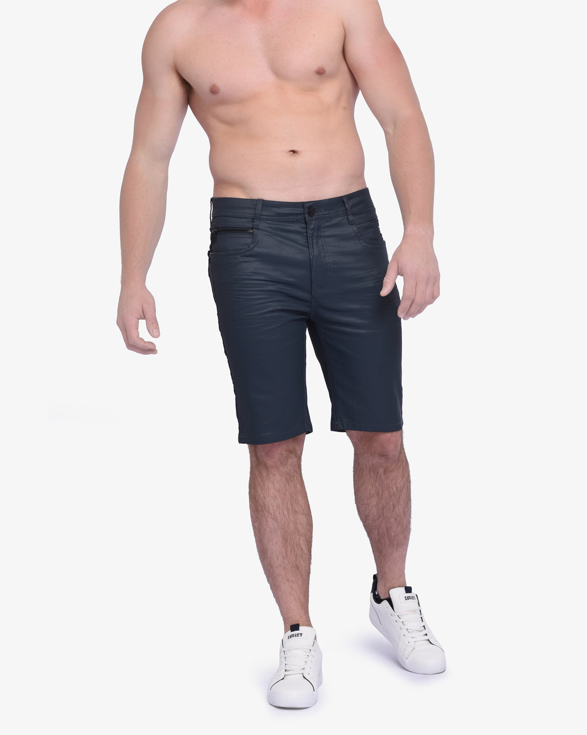 Mens Daring - Wax Coated Denim Shorts