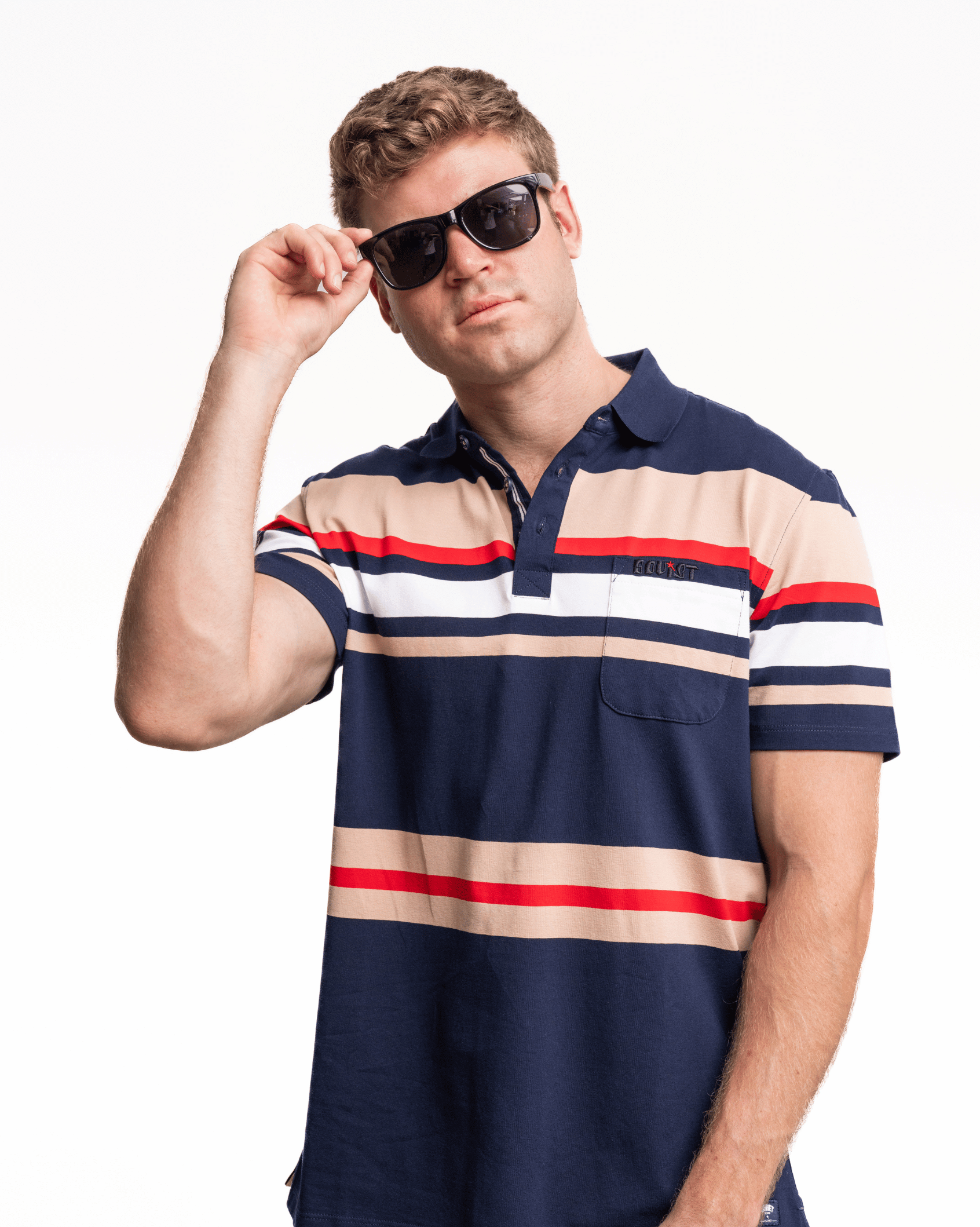 Mens Dax - Striped Golfer