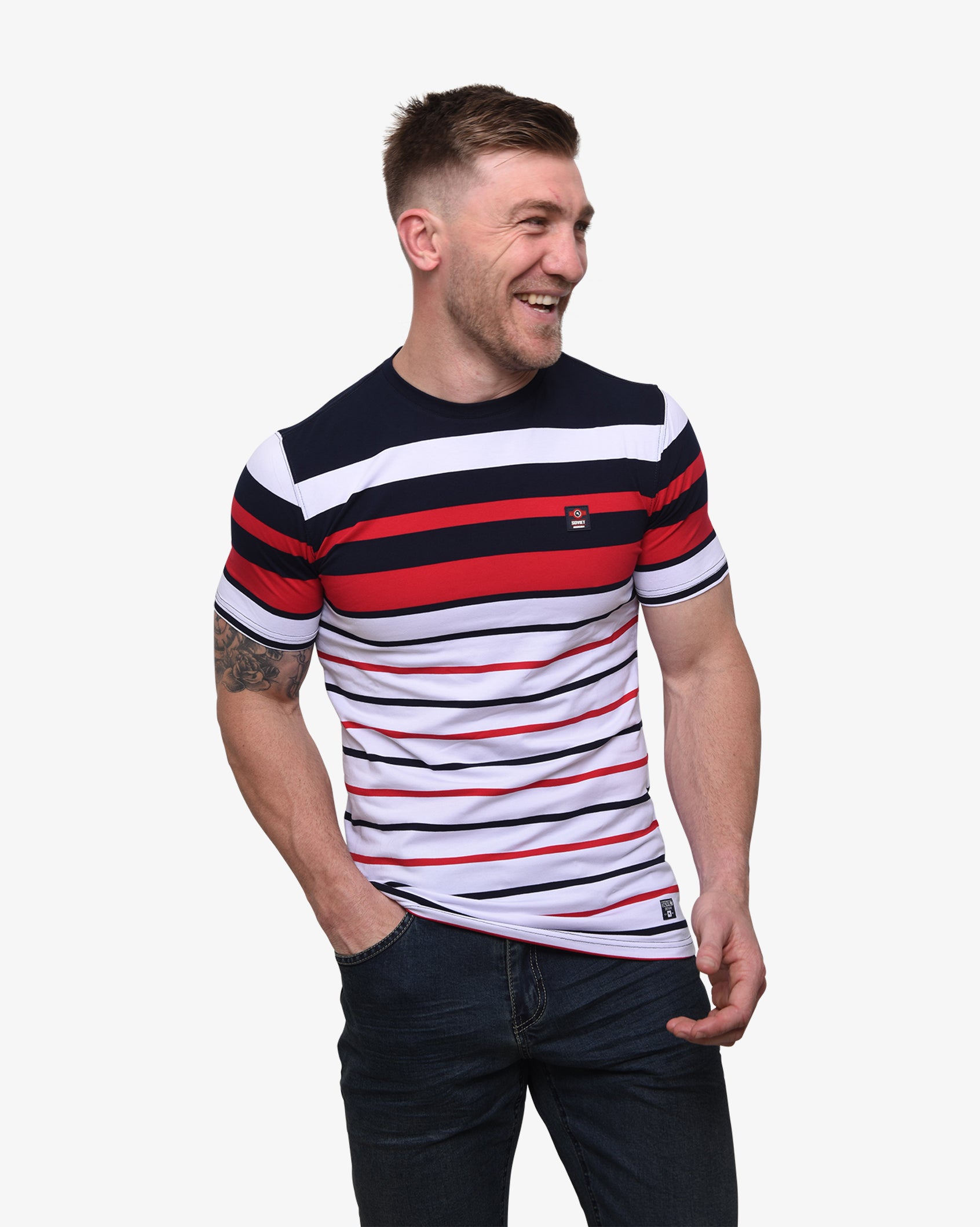 Mens Menton - Striped Tee