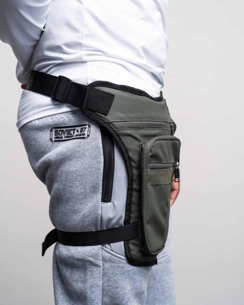 Mens Explorer - PU Leg Bag