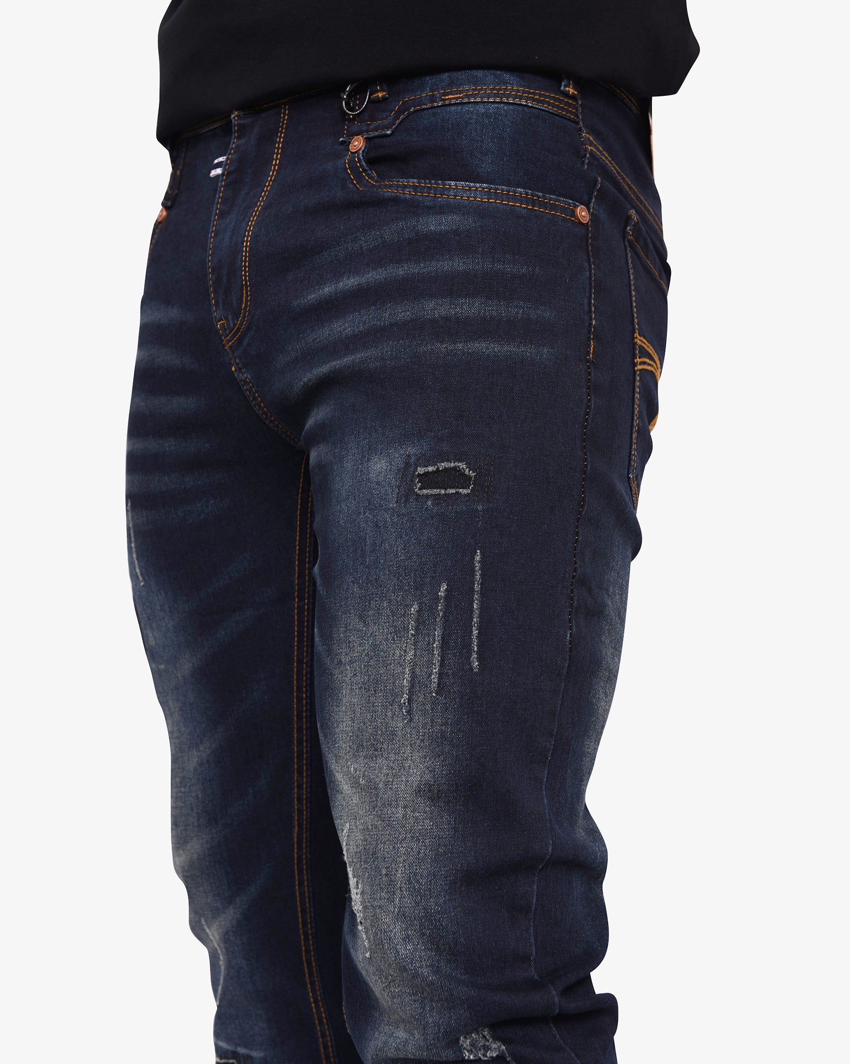 Mens Gleam #9 - Distressed Slim Fit Denim