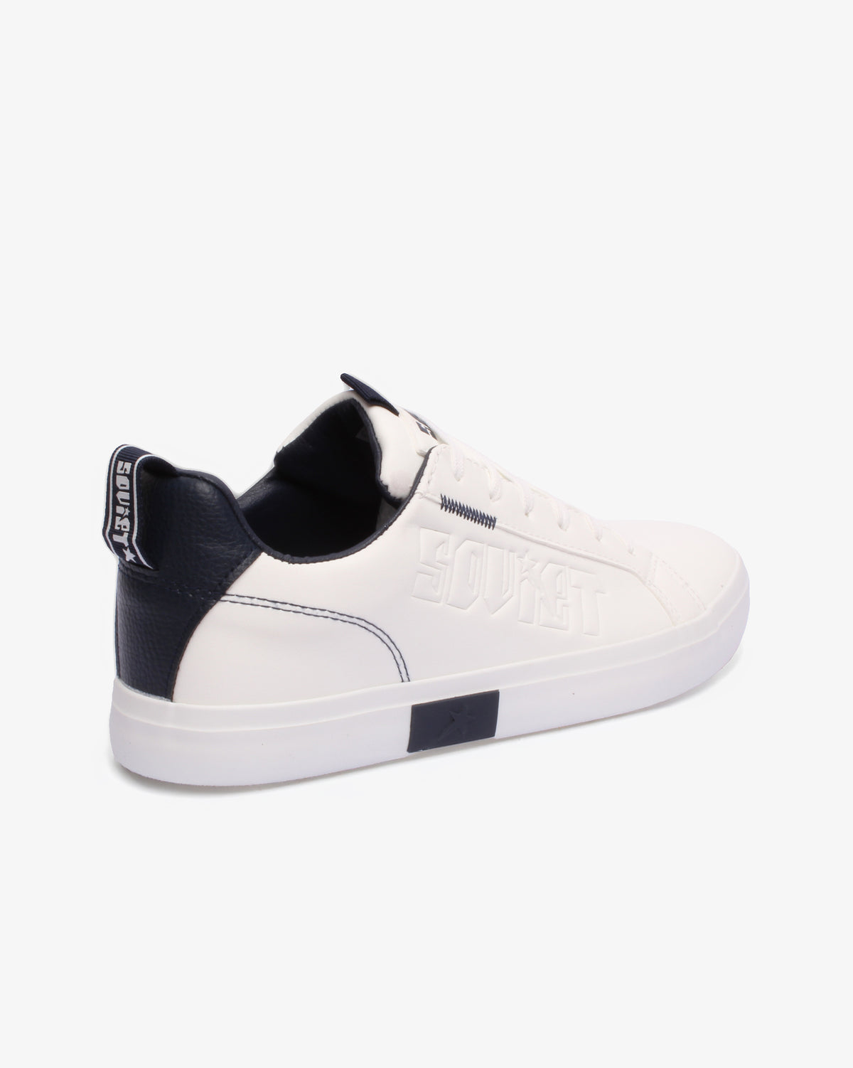 Men's Hollywood low cut PU sneakers by Soviet, featuring white ink design, stylish footwear for casual wear.