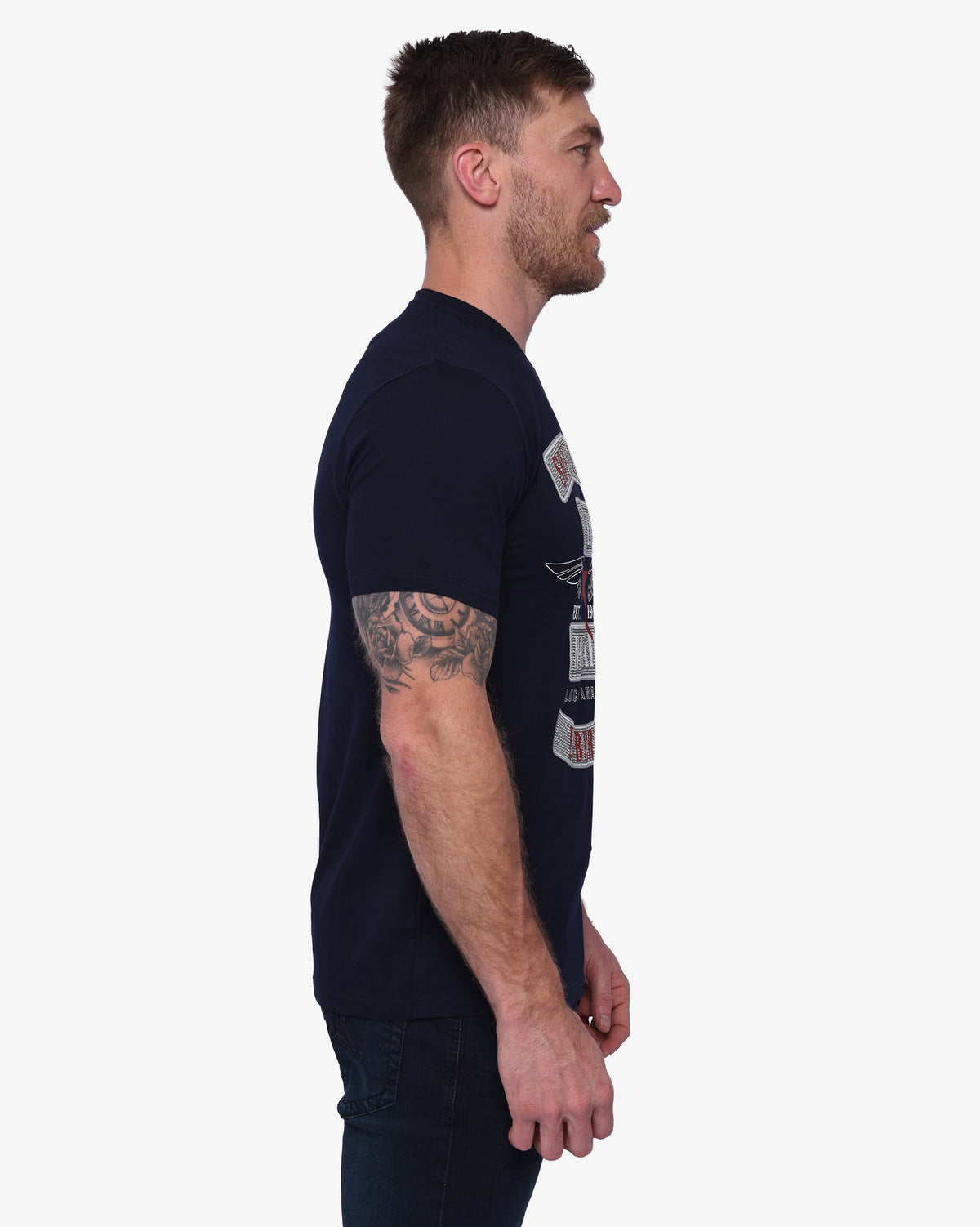 Mens Khazam - Studded Graphic T-Shirt