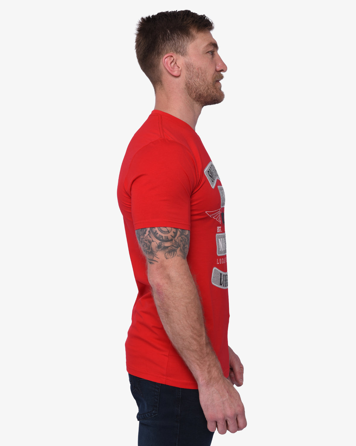 Mens Khazam - Studded Graphic T-Shirt