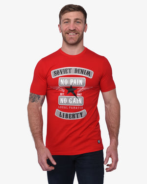 Mens Khazam - Studded Graphic T-Shirt