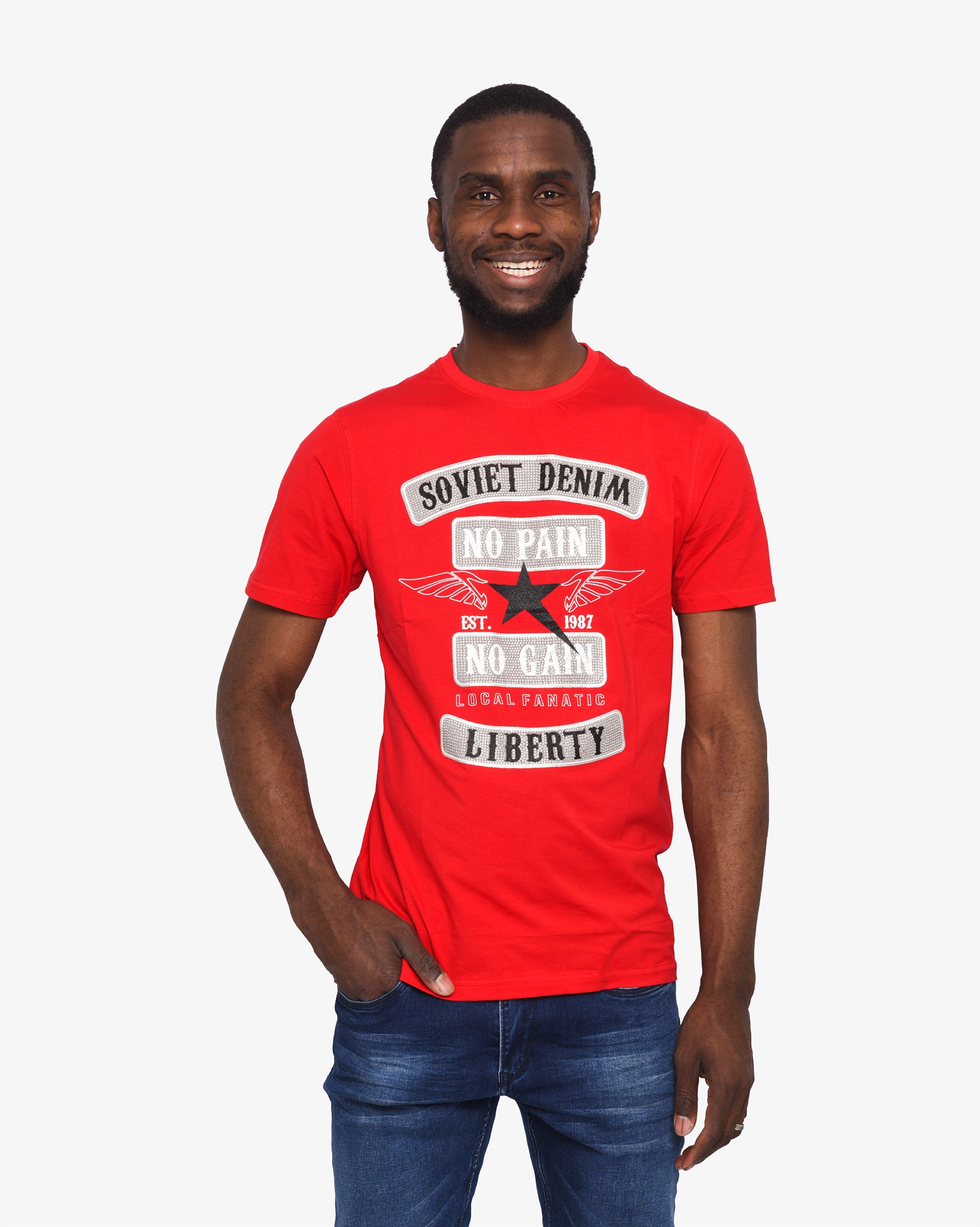 Mens Khazam - Studded Graphic Tee