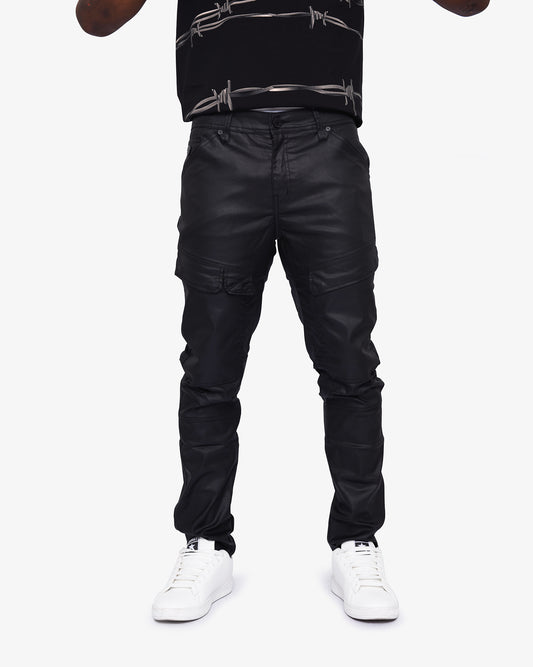 Mens Lascari #4 - Coated Skinny Denim