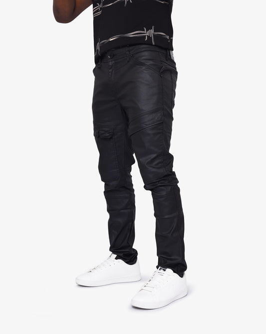Mens Lascari #4 - Coated Skinny Denim
