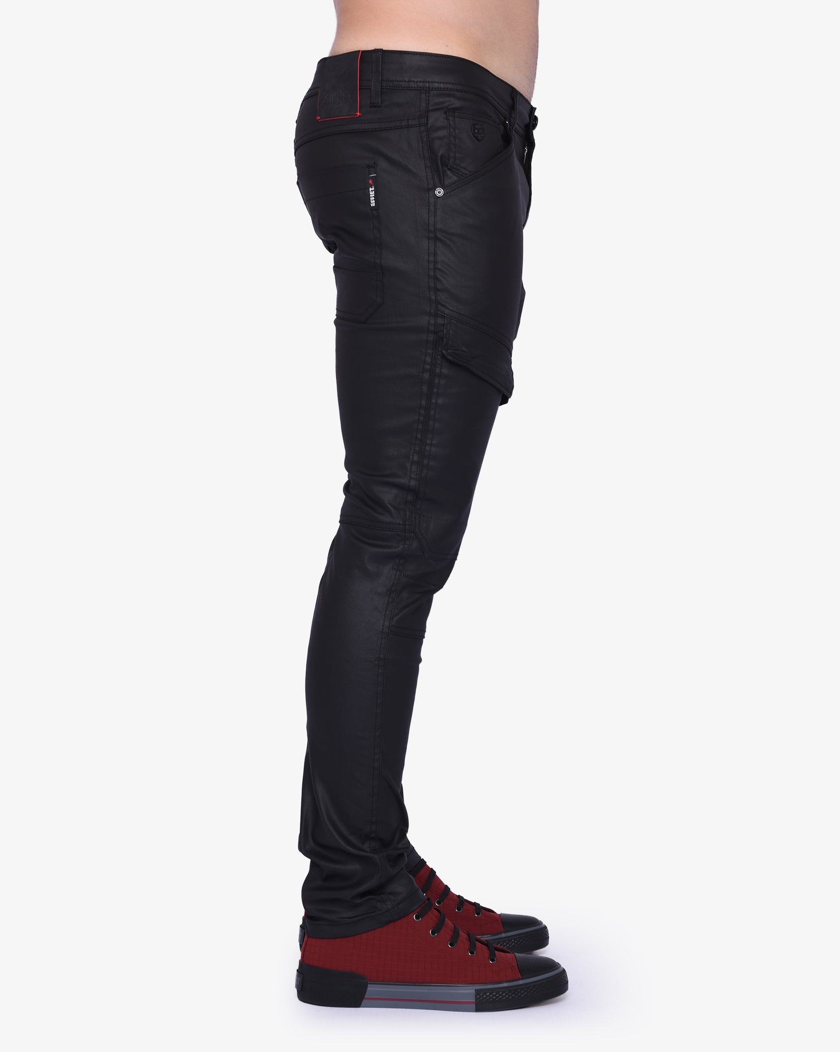 Mens Lascari #4 - Coated Skinny Jeans