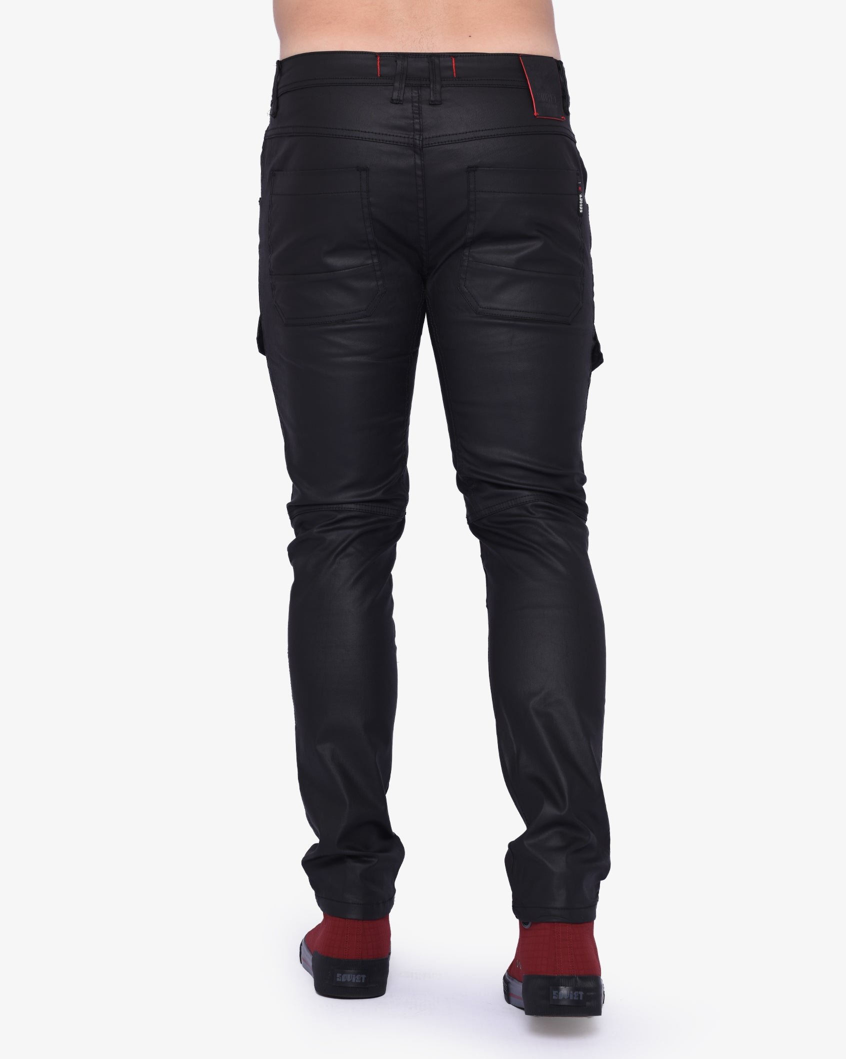 Mens Lascari #4 - Coated Skinny Jeans