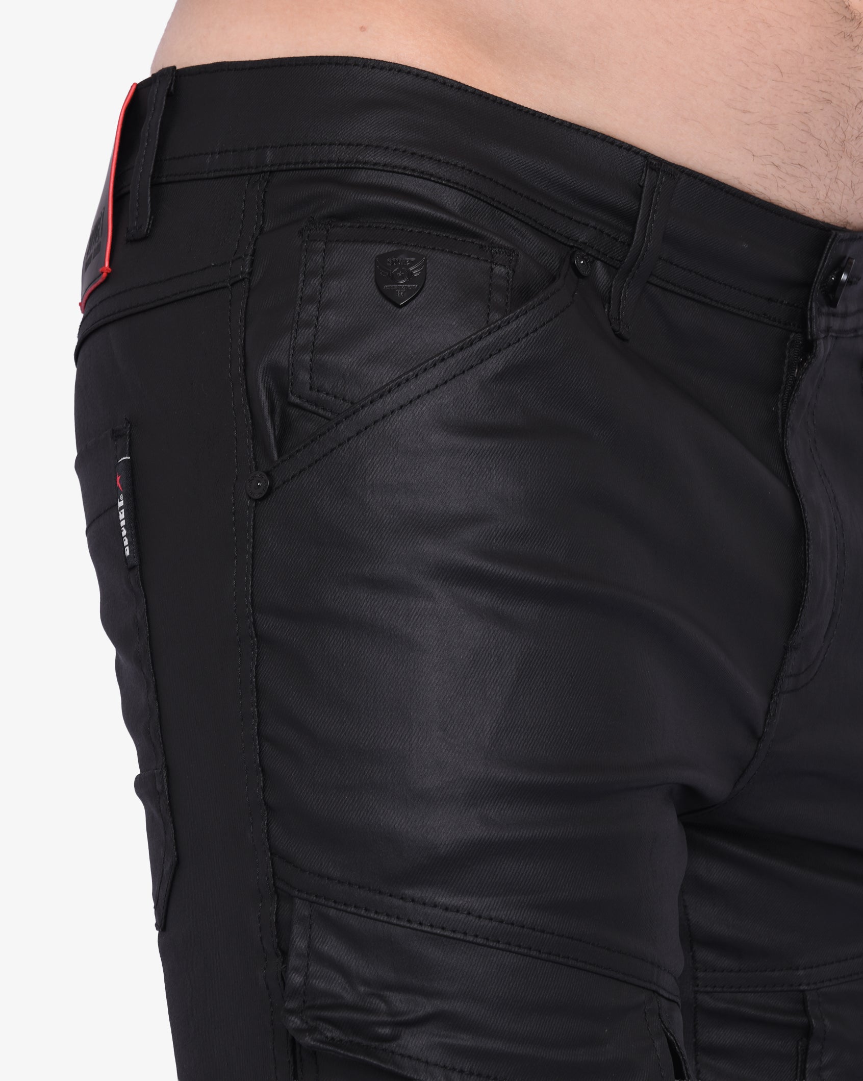Mens Lascari #4 - Coated Skinny Jeans