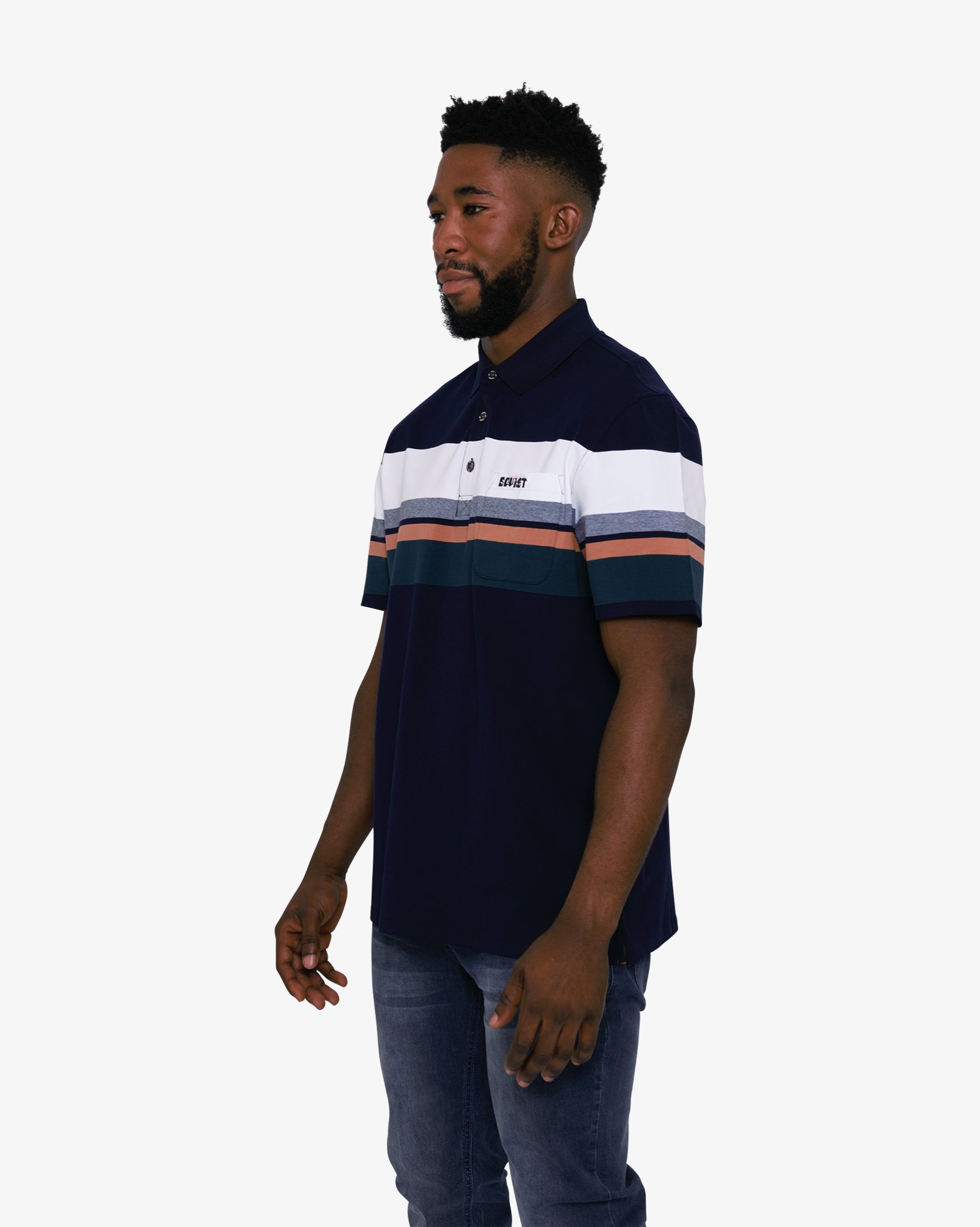 Mens Nappa - Striped Golfer