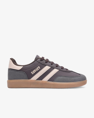 Men's Soviet Ness low cut casual sneaker in steel grey with dark accents, lightweight footwear with breathable design.
