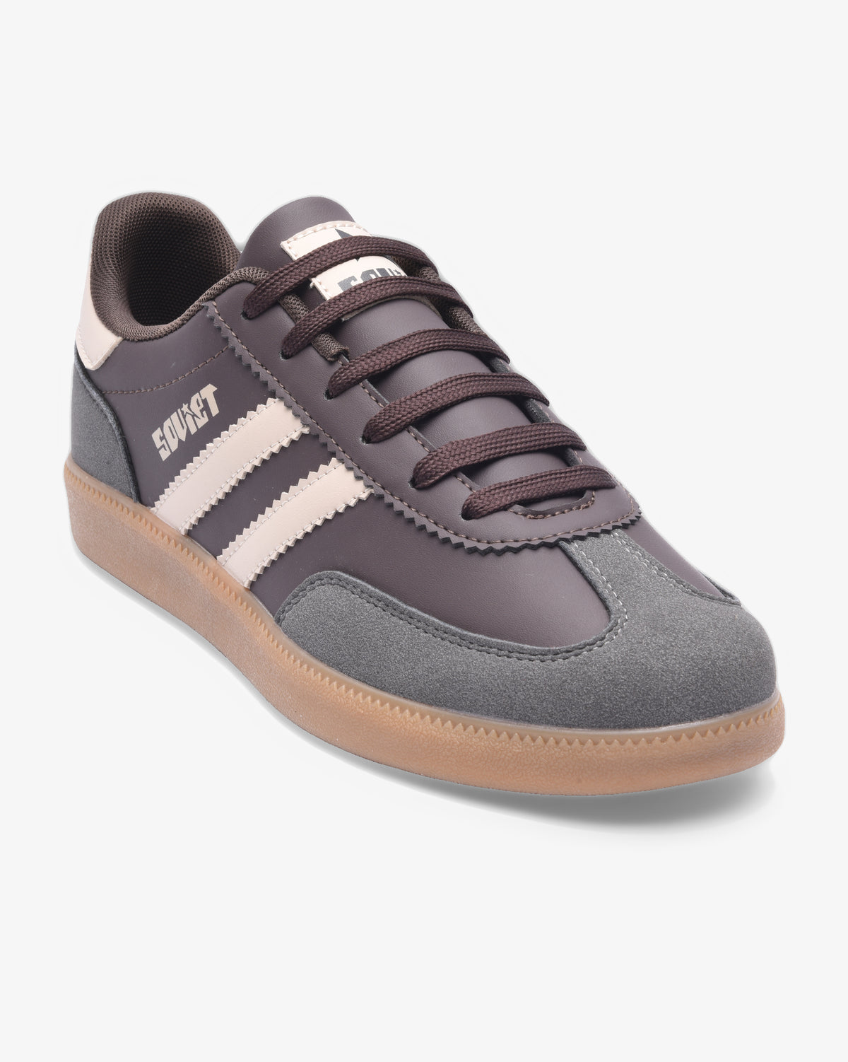 Mens Ness - Low Cut Casual Sneaker Dark Choc/Steel Grey