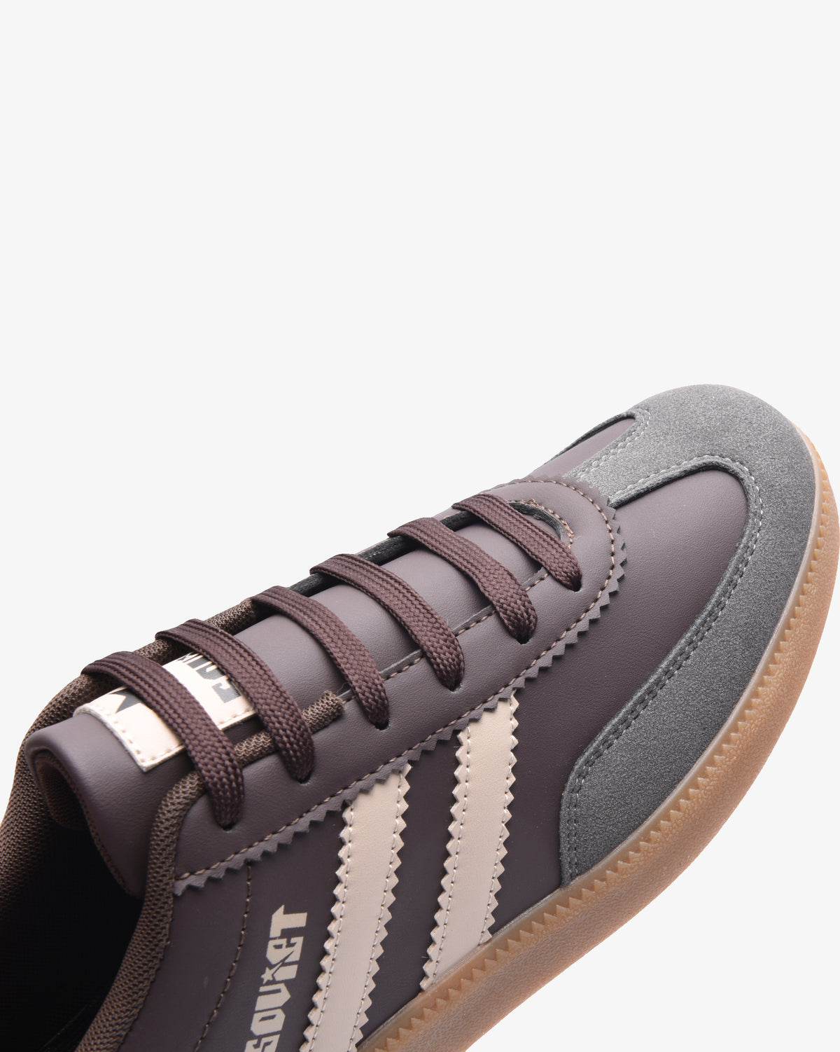 Mens Ness - Low Cut Casual Sneaker Dark Choc/Steel Grey