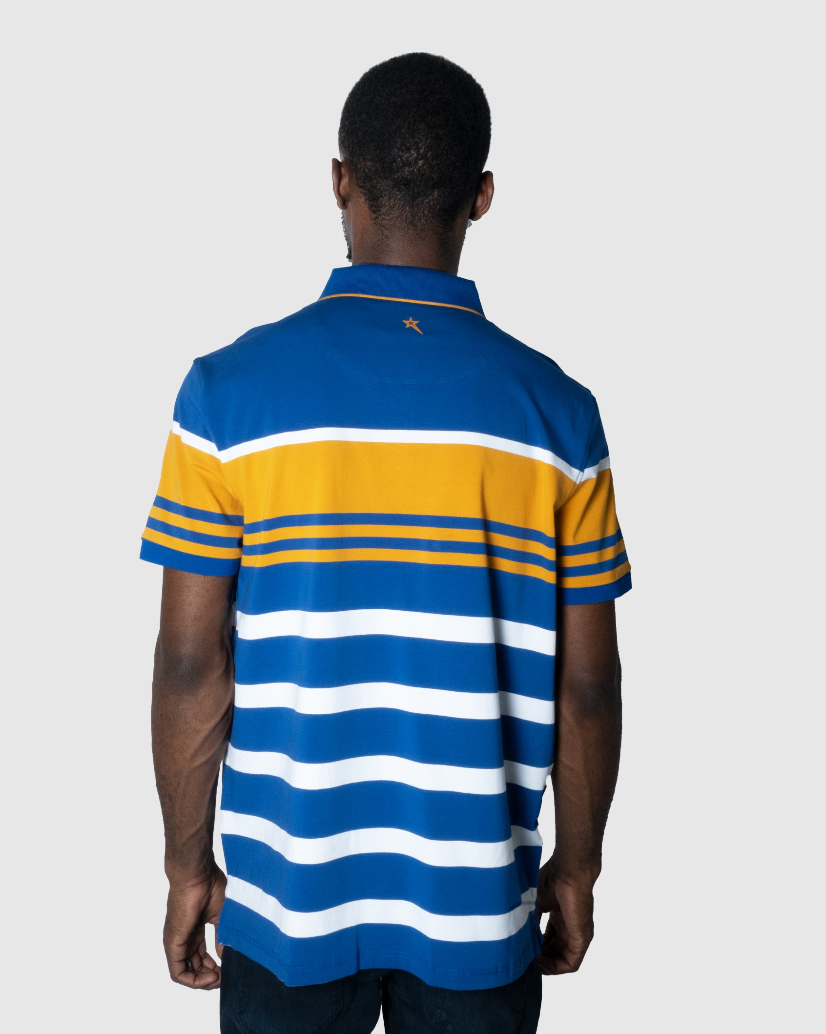 Mens Novak - Striped Cotton Golfer