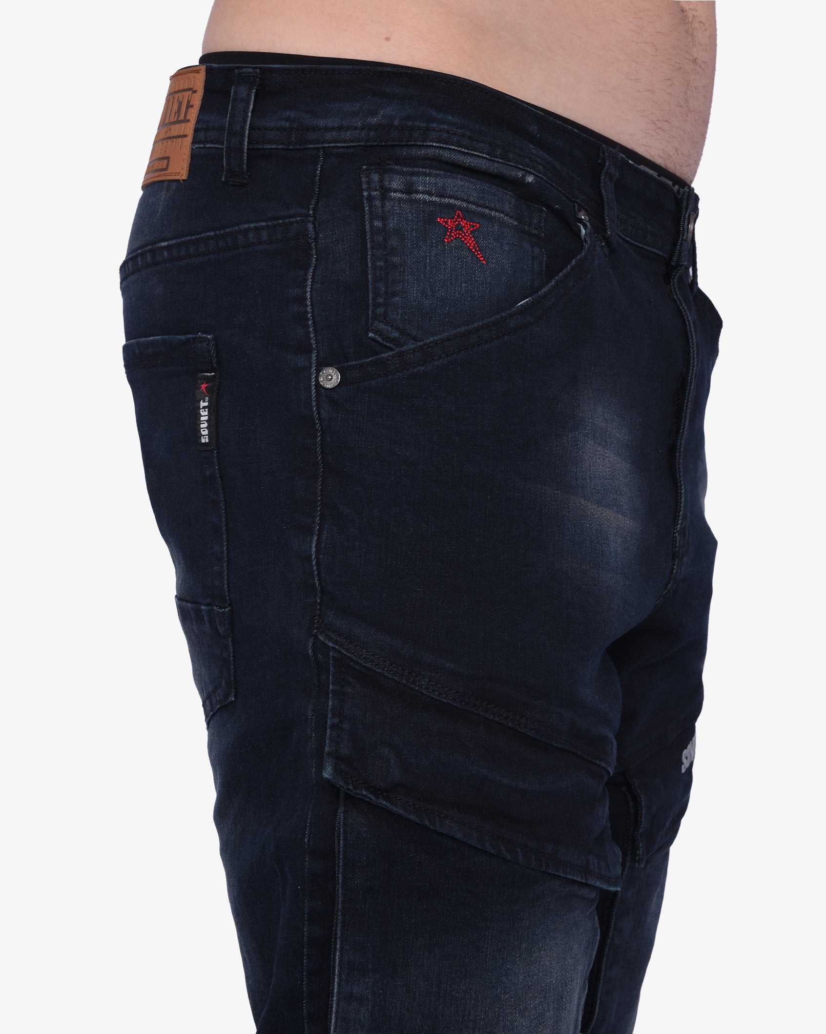 Mens Portela - Skinny Fit Cargo Jeans