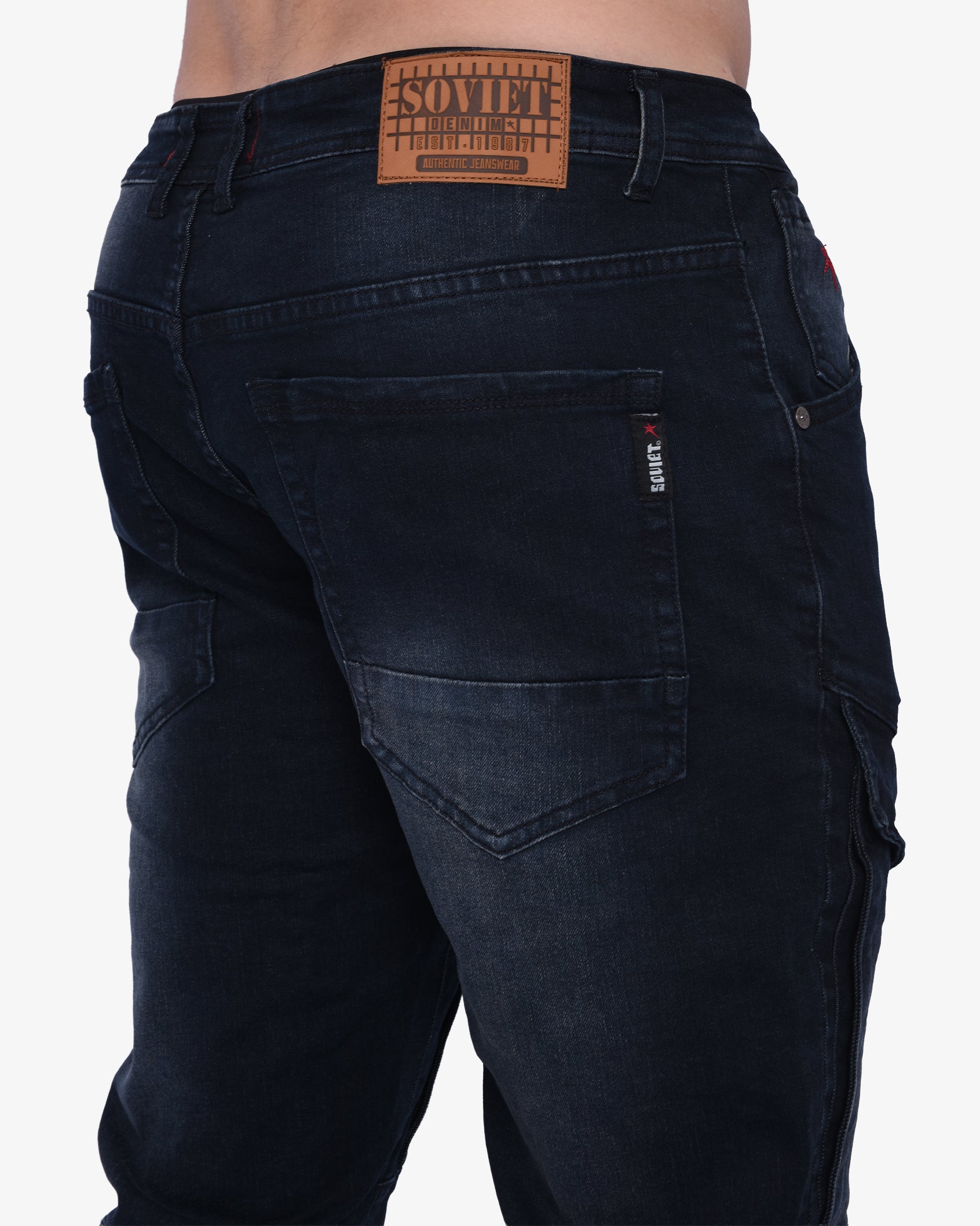 Mens Portela - Skinny Fit Cargo Jeans