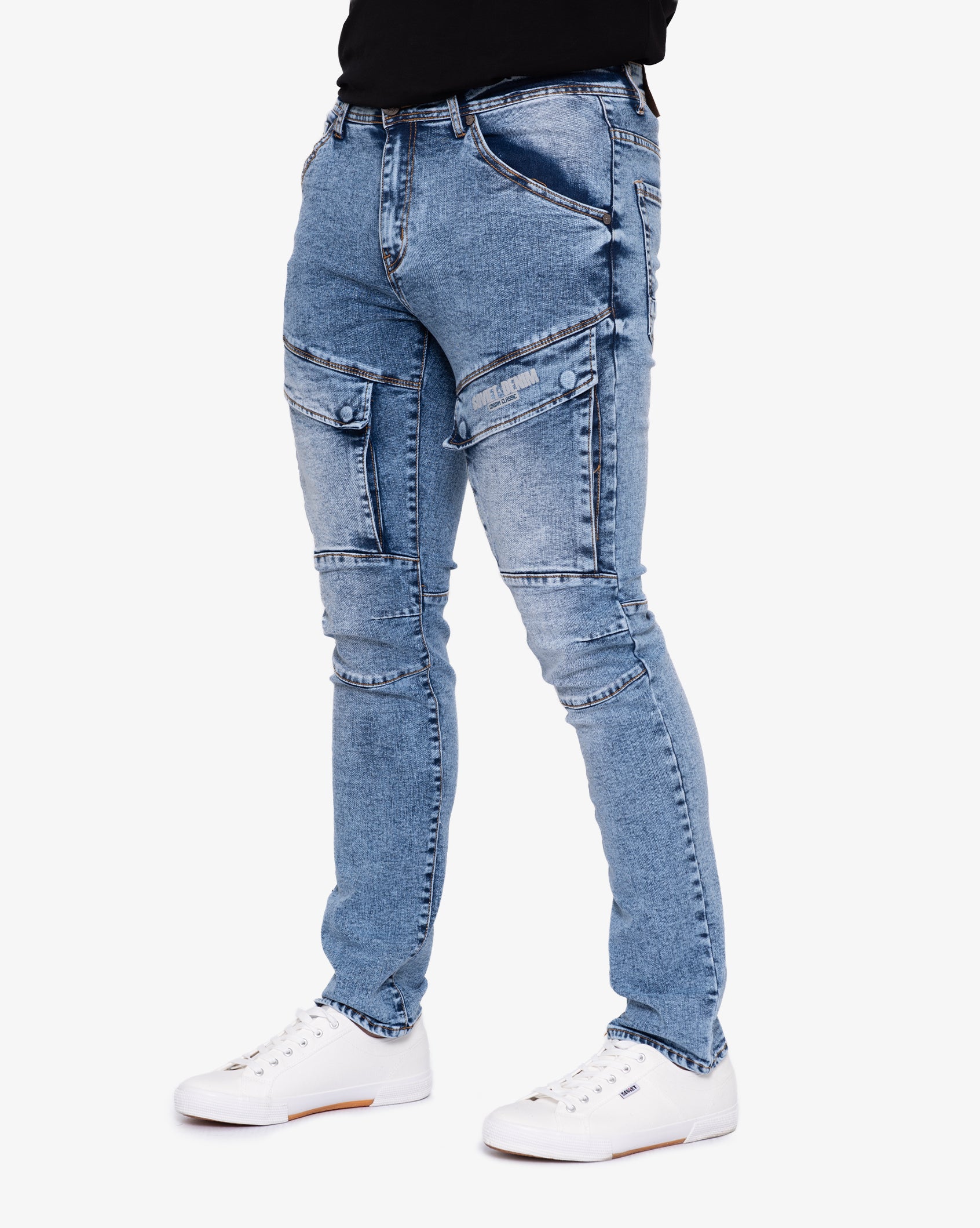 Mens Portela - Skinny Fit Cargo Jeans