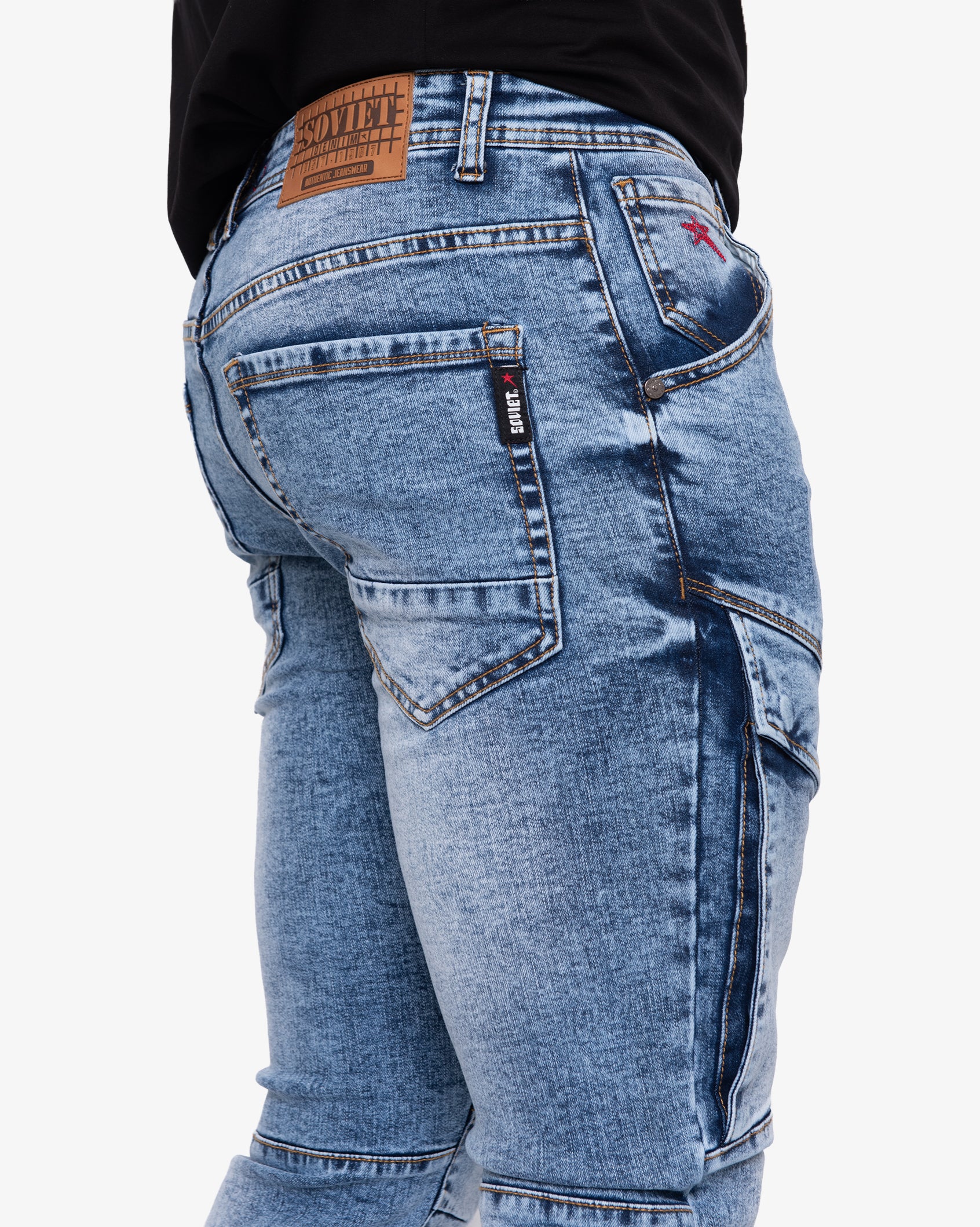 Mens Portela - Skinny Fit Cargo Jeans