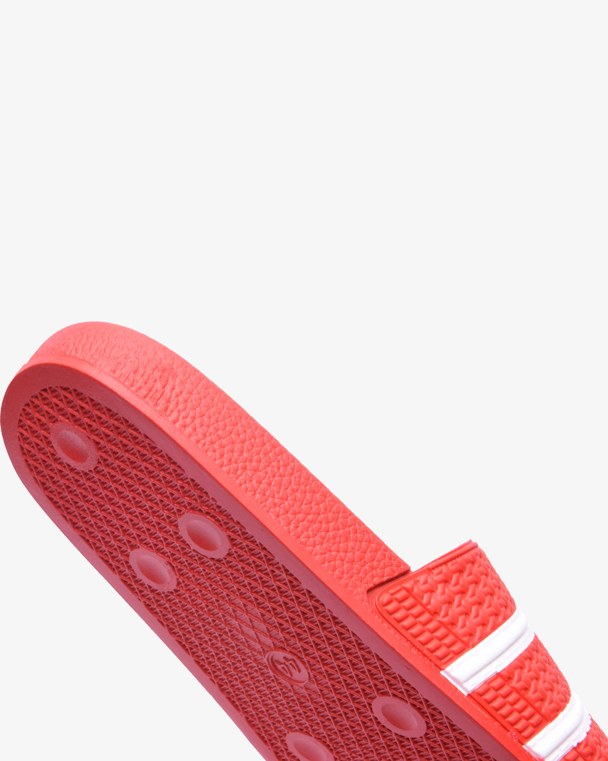Red and white Soviet Mens Quest casual slider footwear with comfortable slip-on design and open toe.