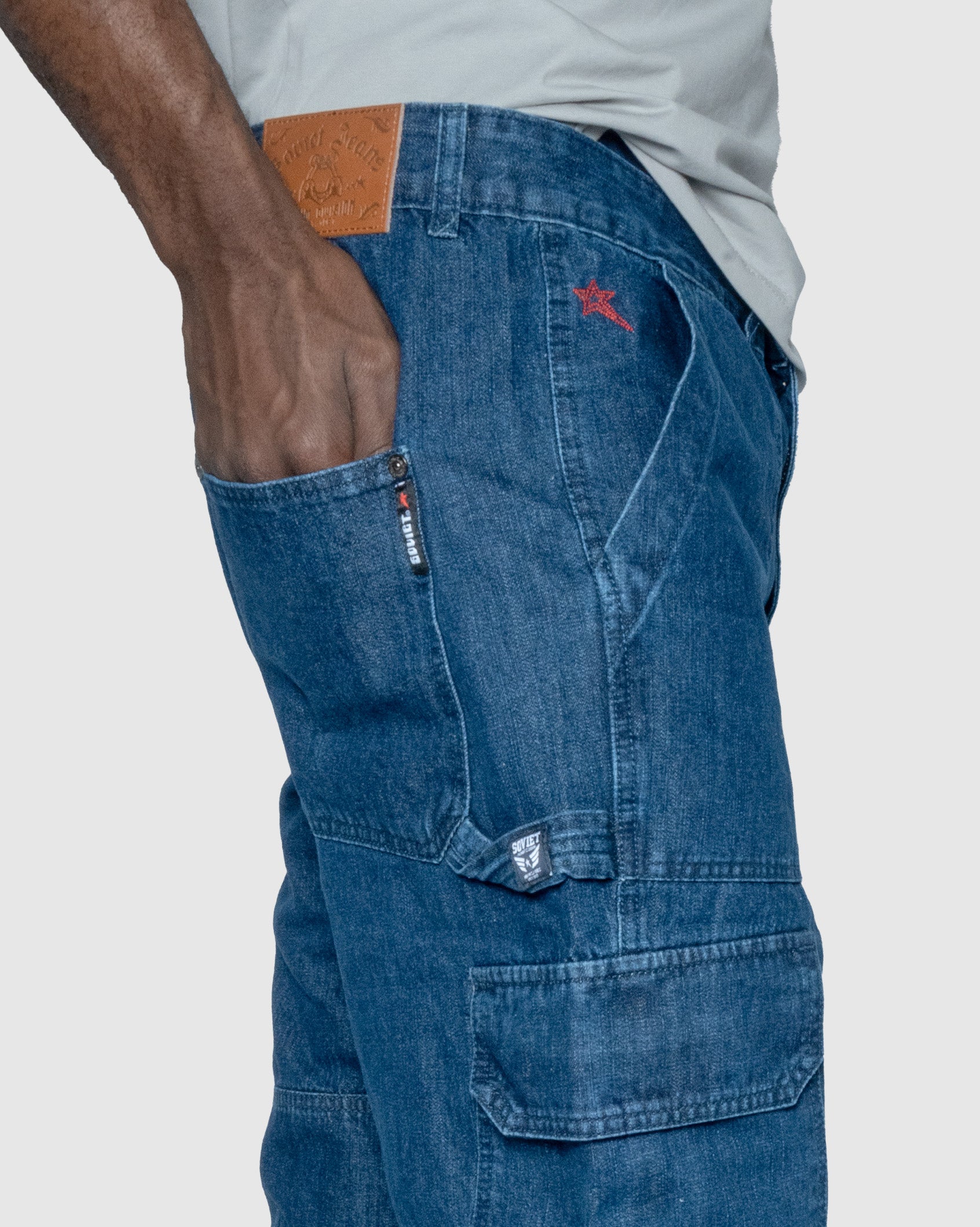 Mens Rhythm - Cargo Denim