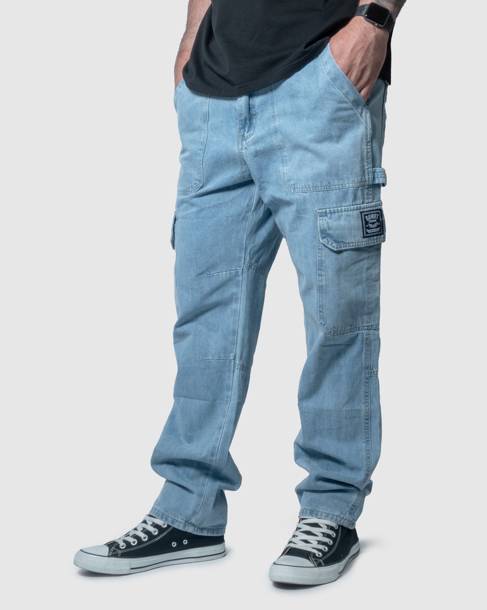 Mens Rhythm - Cargo Denim