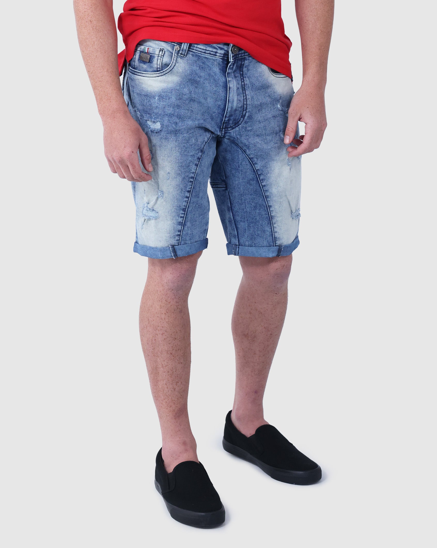 Mens Rowdy - Denim Shorts