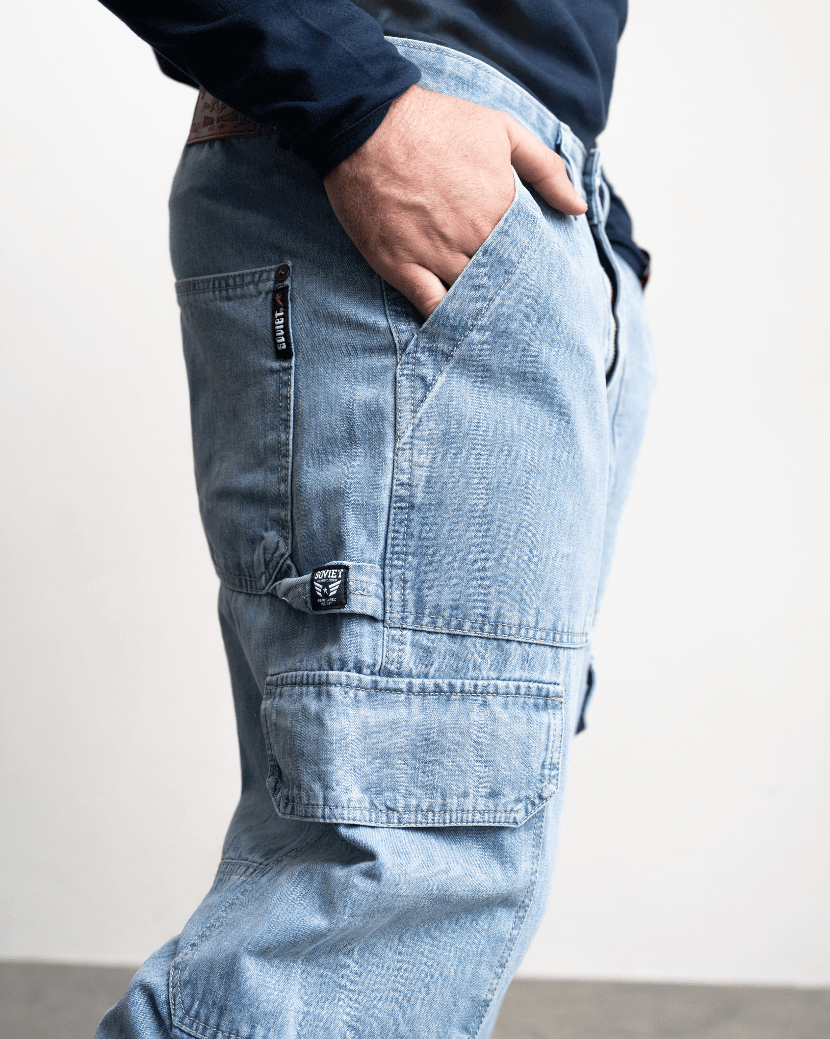Mens Rhythm - Cargo Jeans