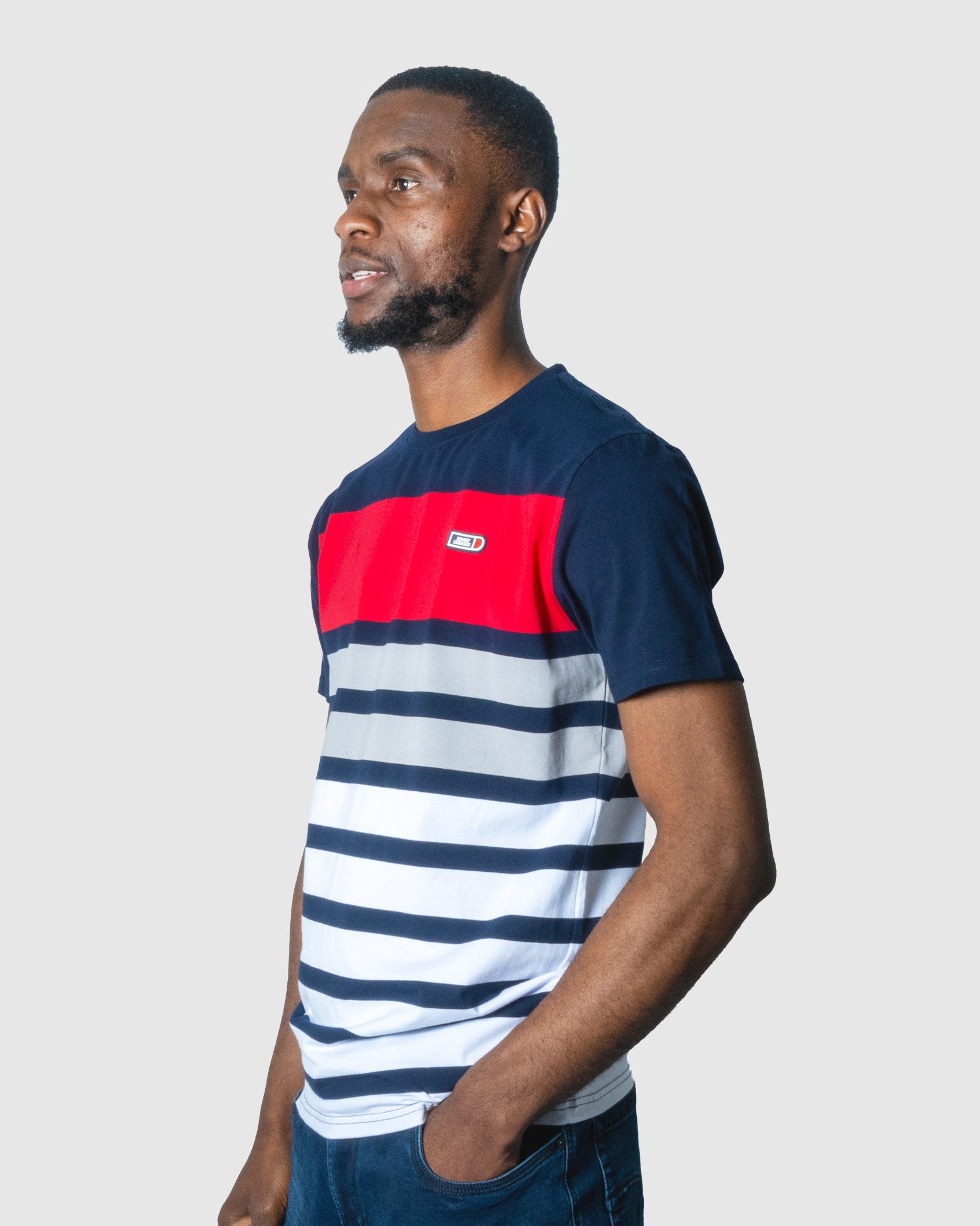 Mens Star - Striped Summer Tee