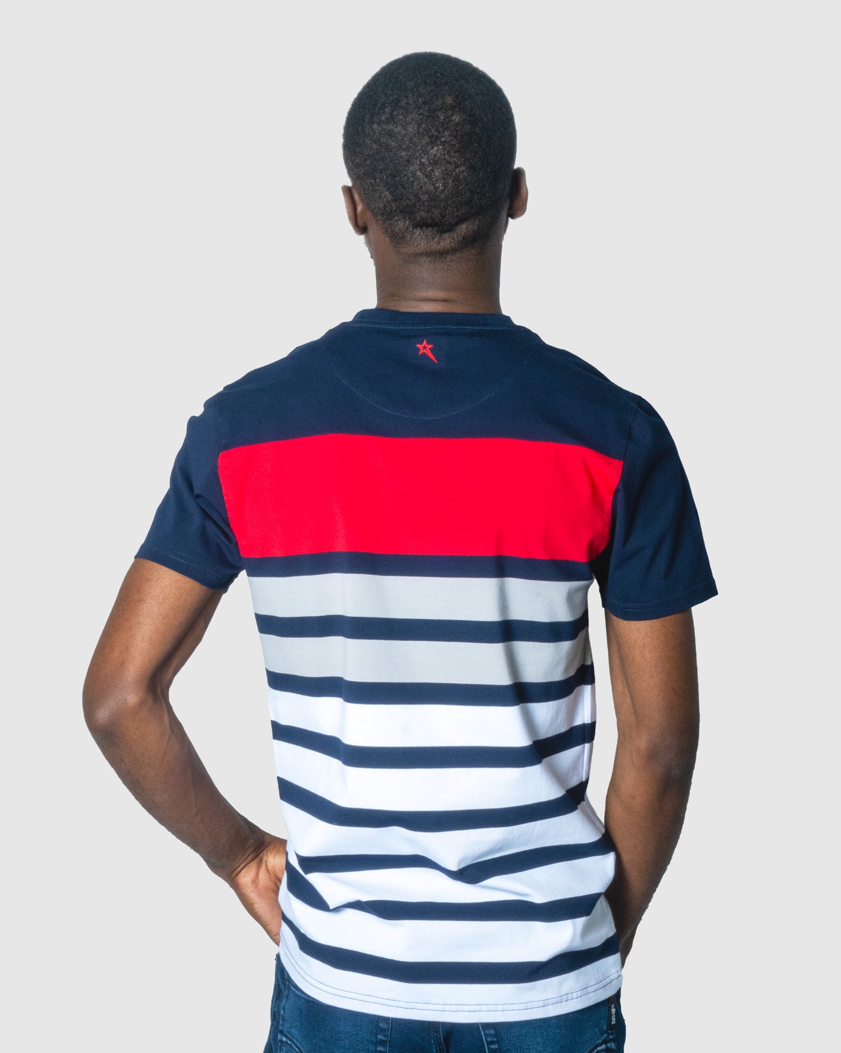 Mens Star - Striped Summer Tee