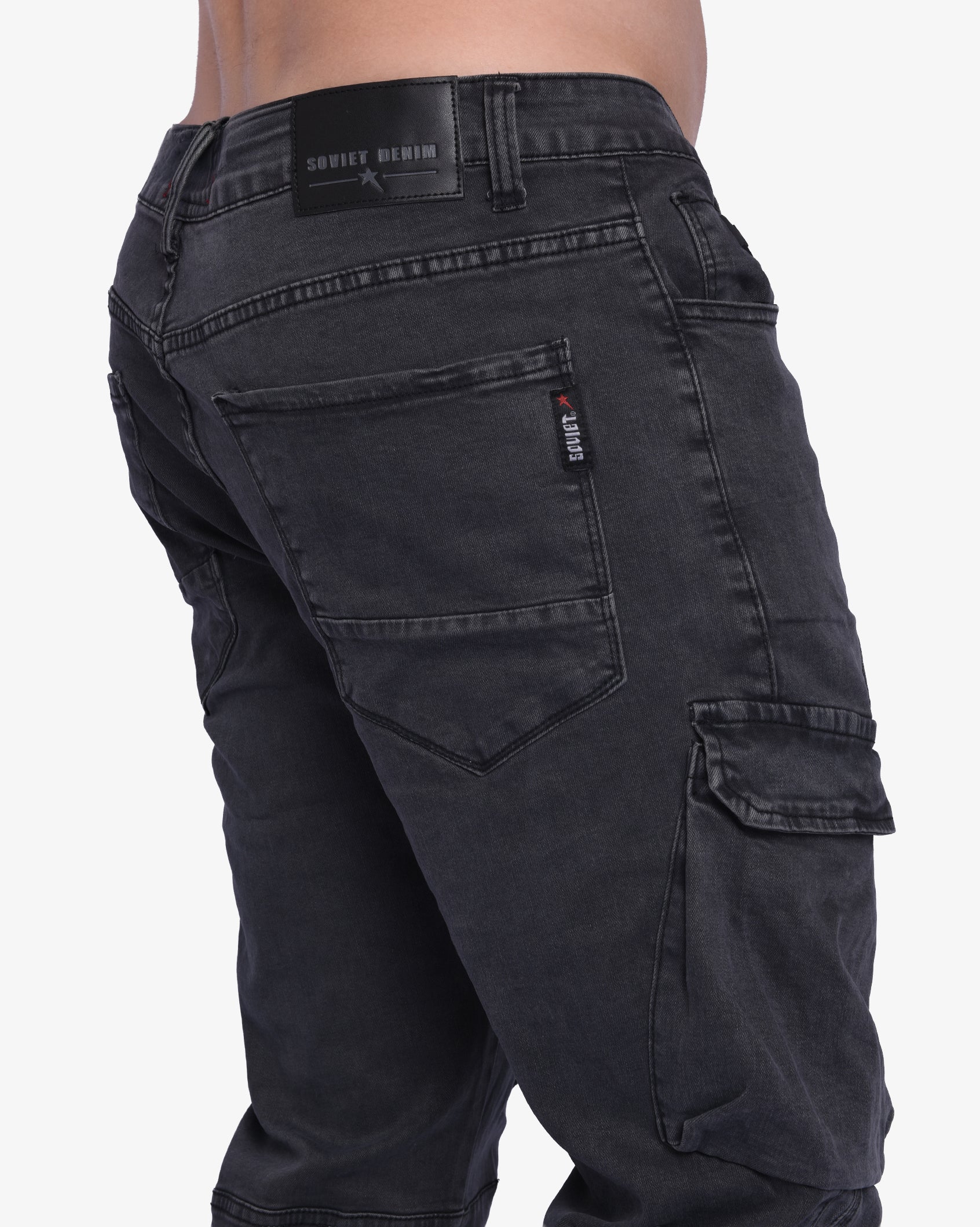 Mens Stuart #9 - Slim Fit Cargo Jeans