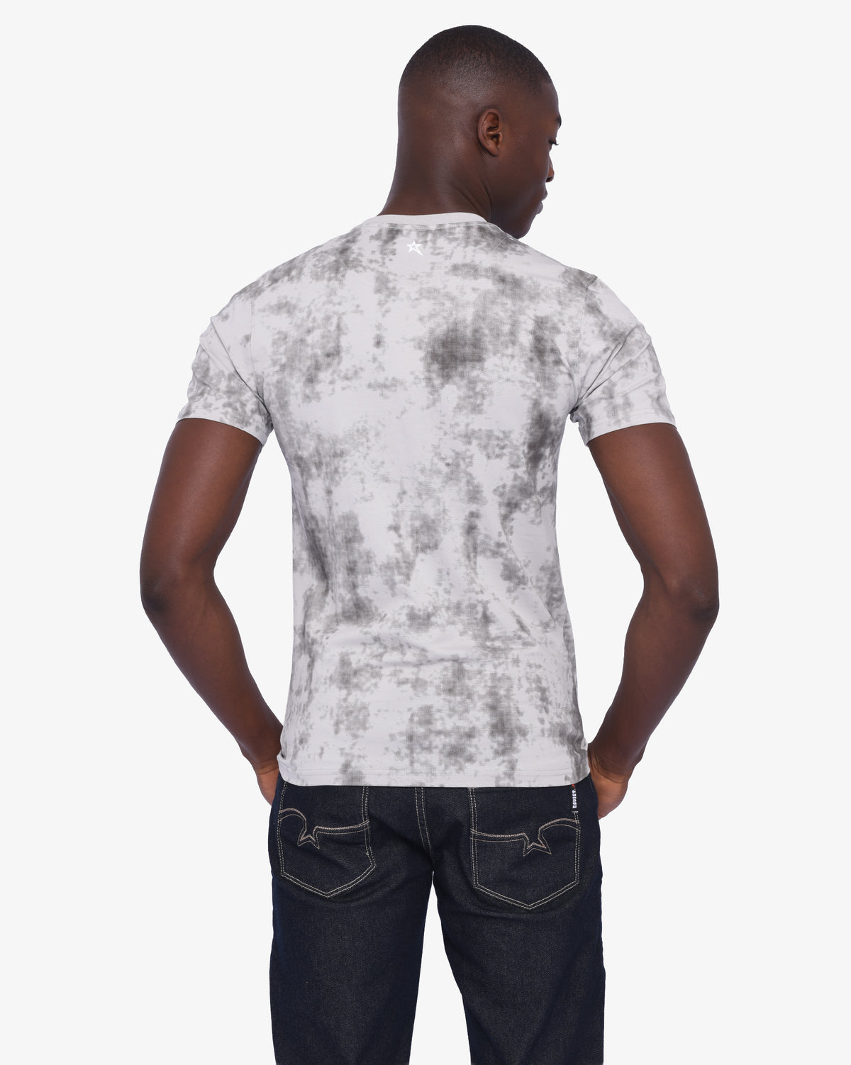 Mens Selleck - Short Sleeve Rotary Print T-Shirt